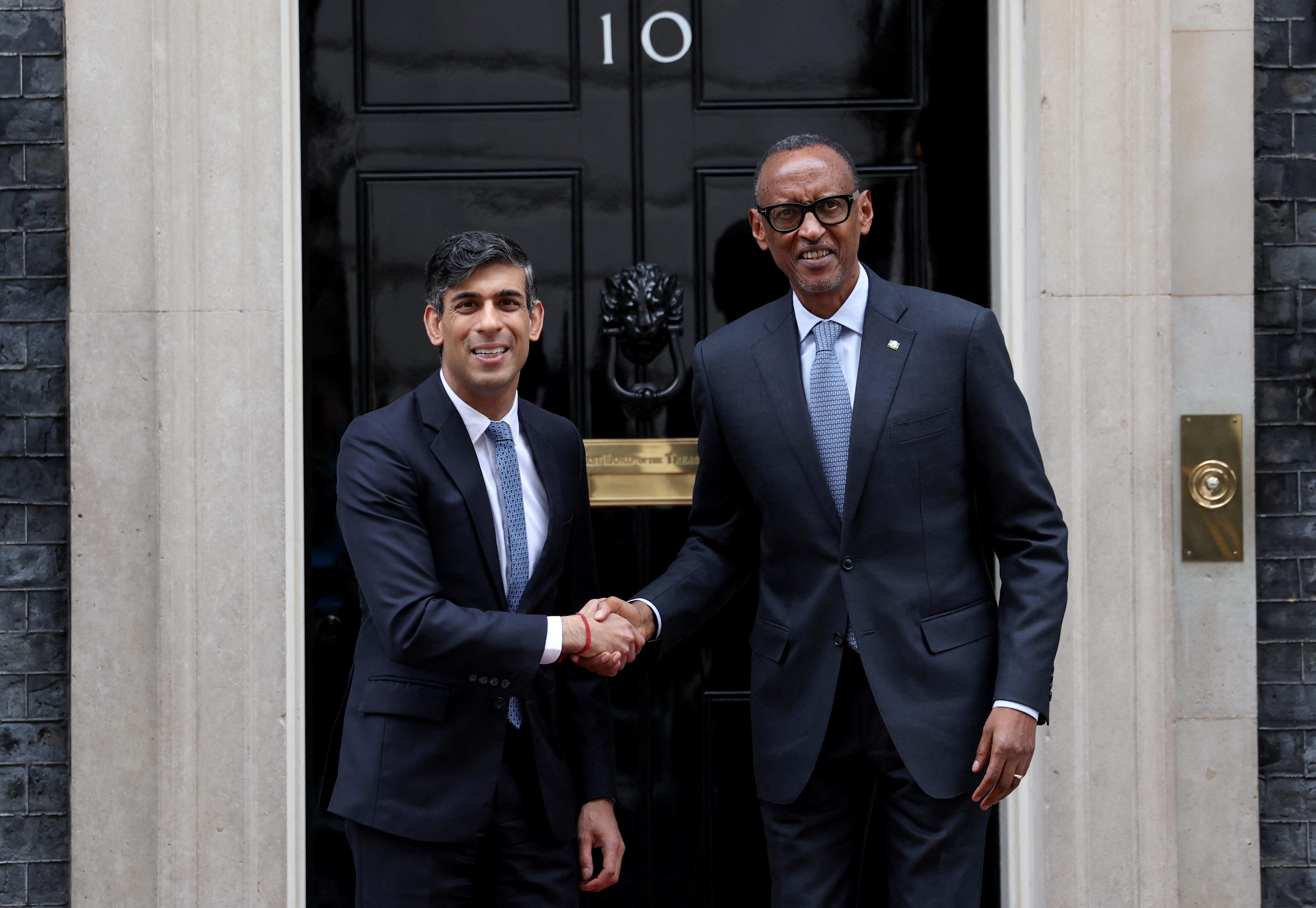 Britain's Prime Minister Sunak meets with Rwandan President Kagame in London