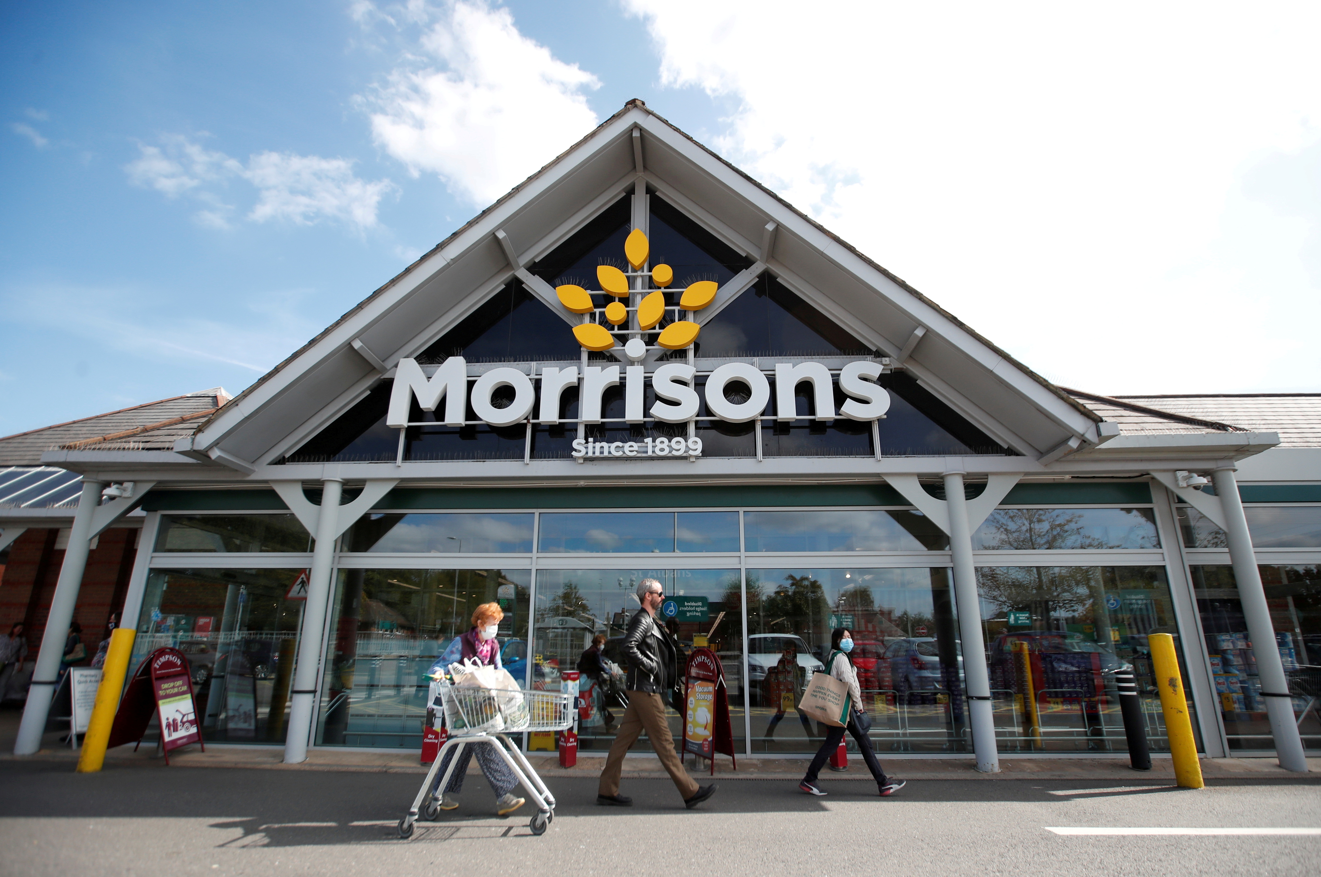 A Morrisons store is pictured in St Albans, Britain, September 10, 2020.  REUTERS/Peter Cziborra//File Photo