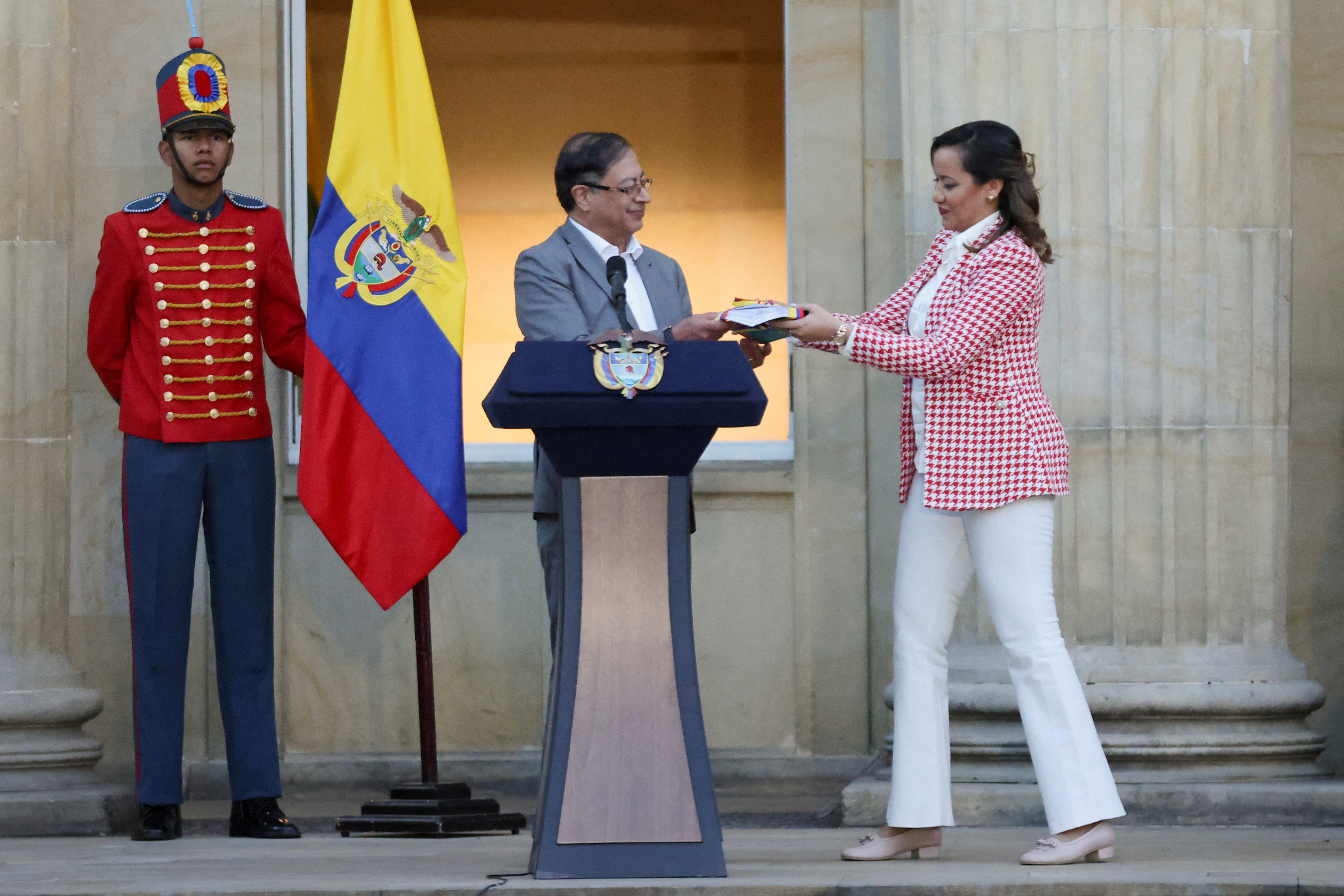 Symbolic act of the presentation of the health reform project in Bogota