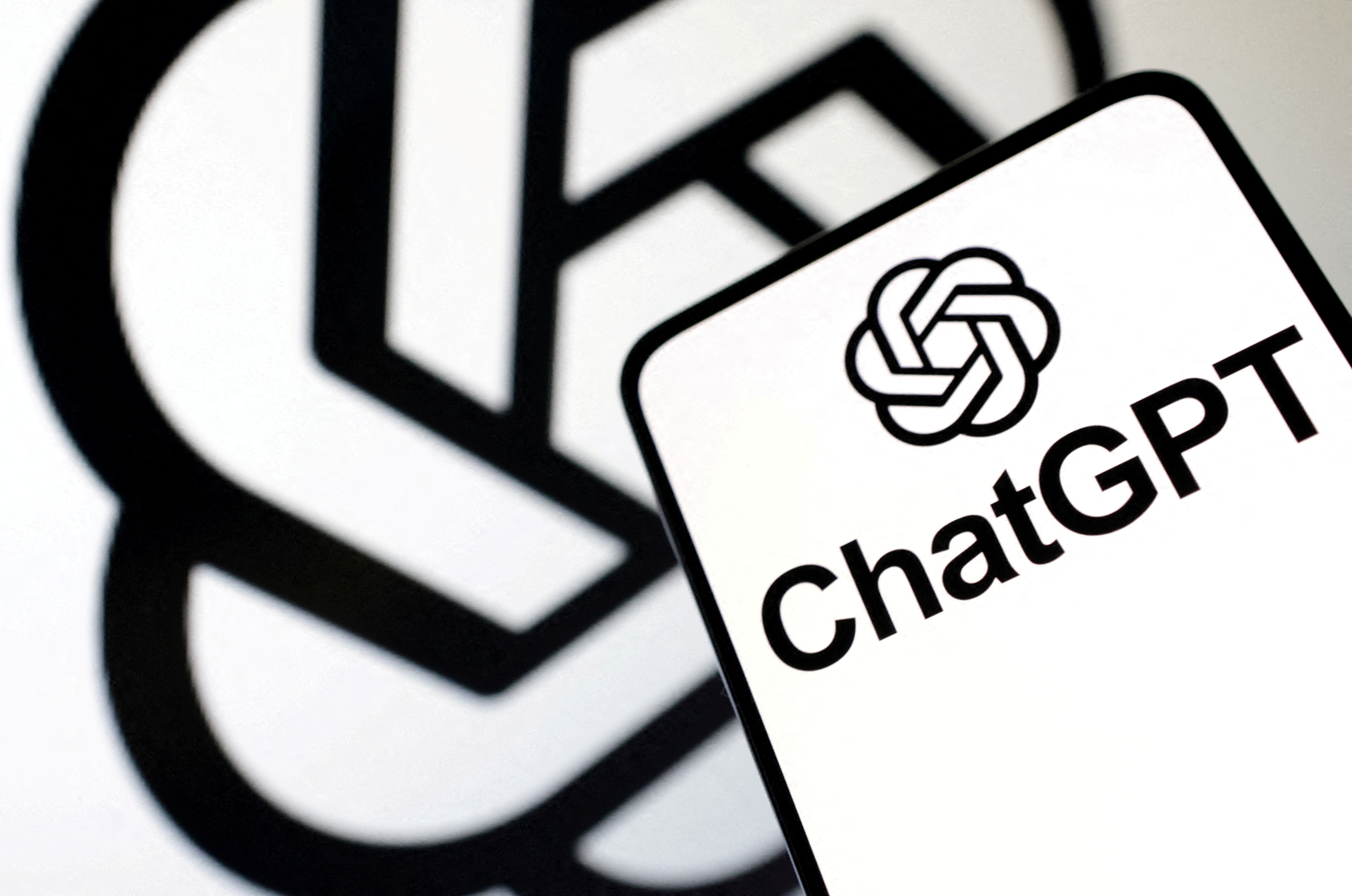 La ilustración muestra el logotipo de ChatGPT
