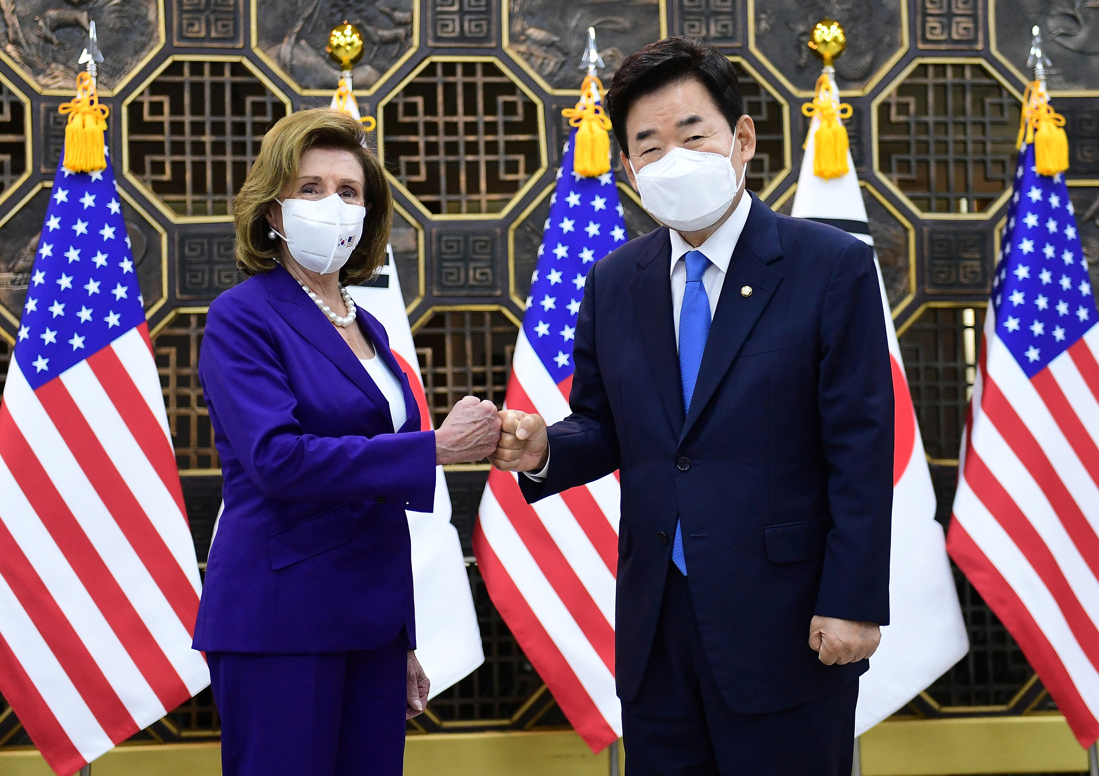 U.S. House Speaker Nancy Pelosi visits South Korea