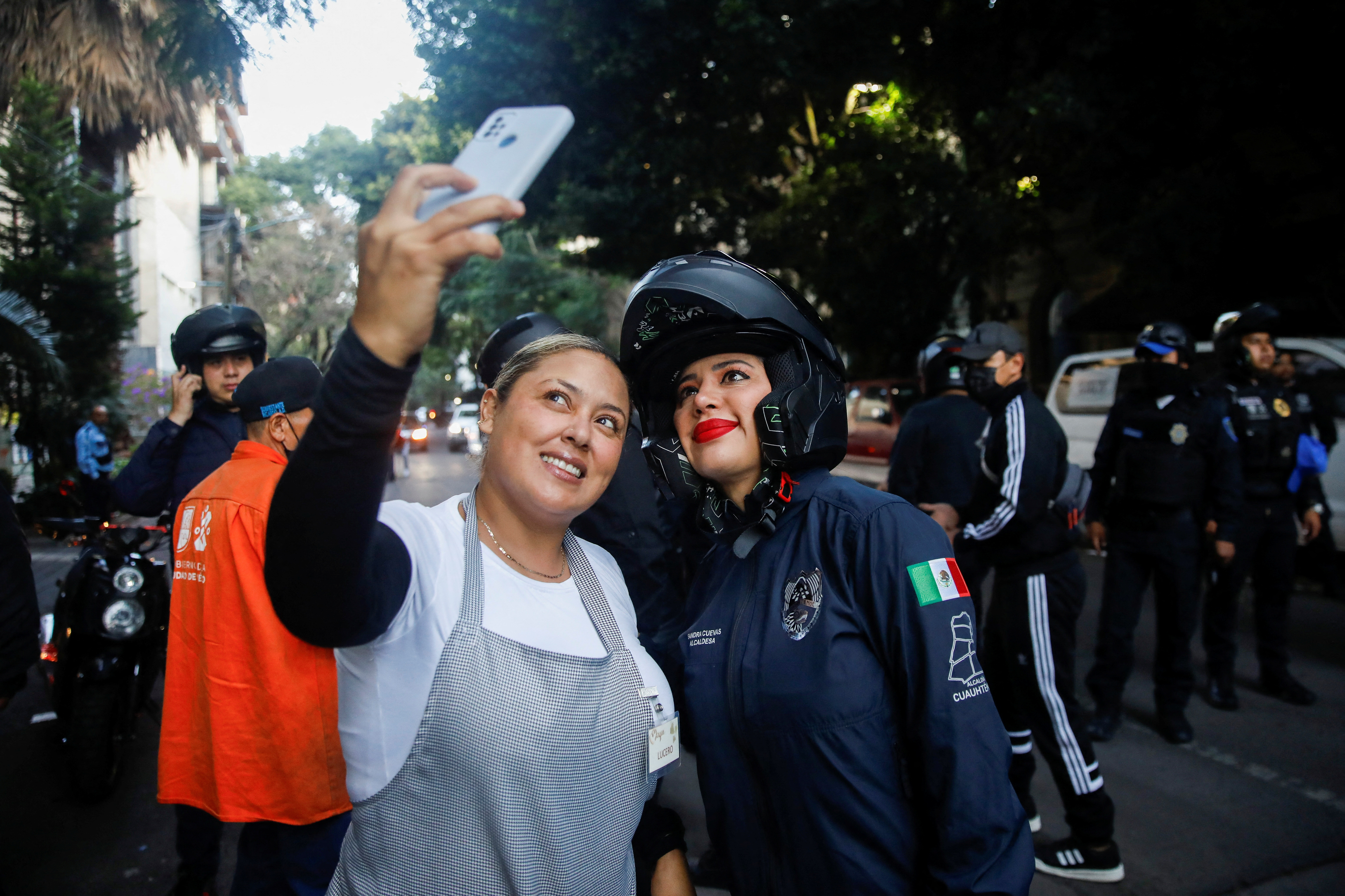 Women aspiring to run for the post of mayor, in Mexico City