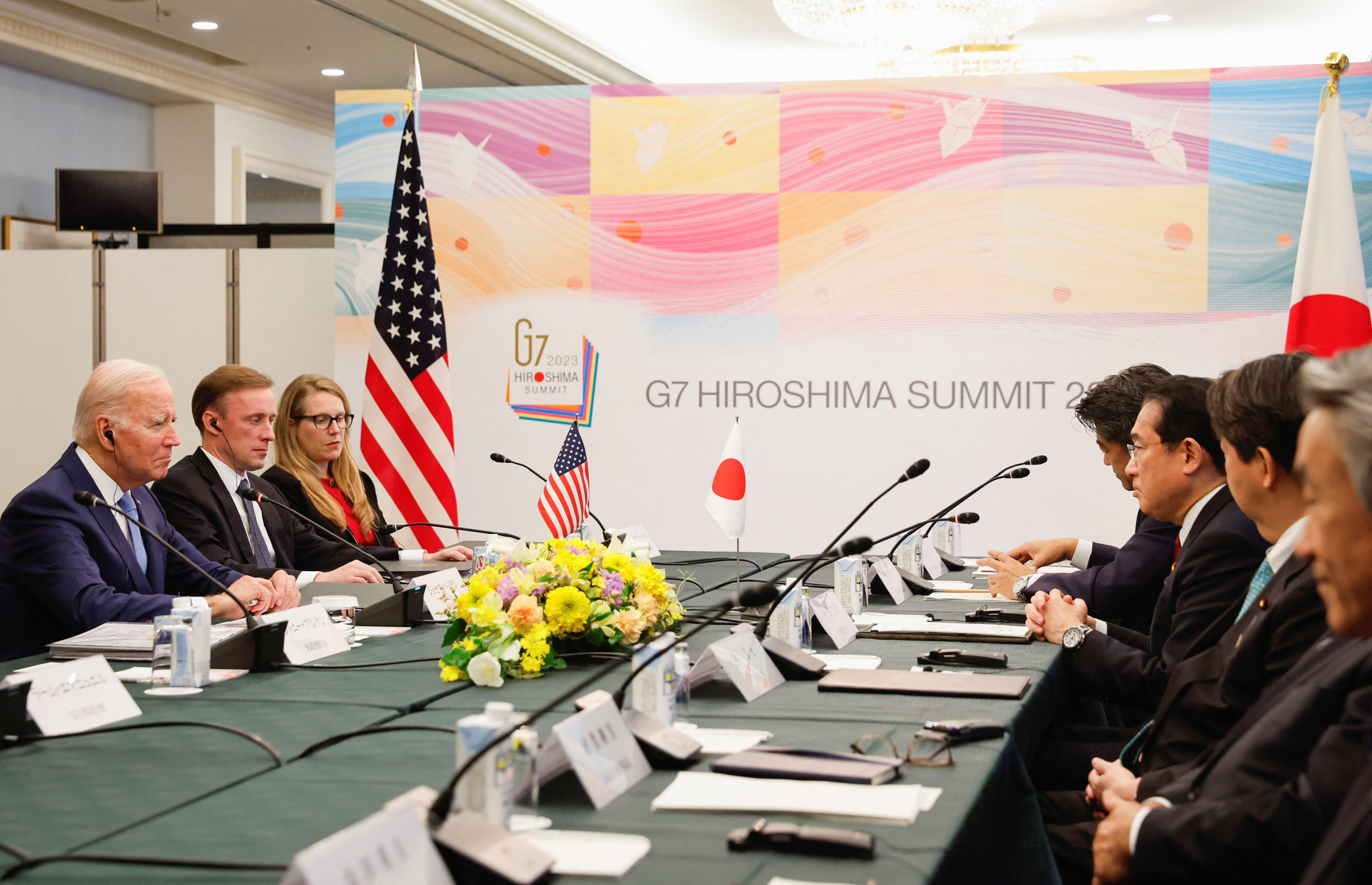 U.S. President Biden meets with Japanese Prime Minister Kishida, ahead the G7 Summit, in Hiroshima