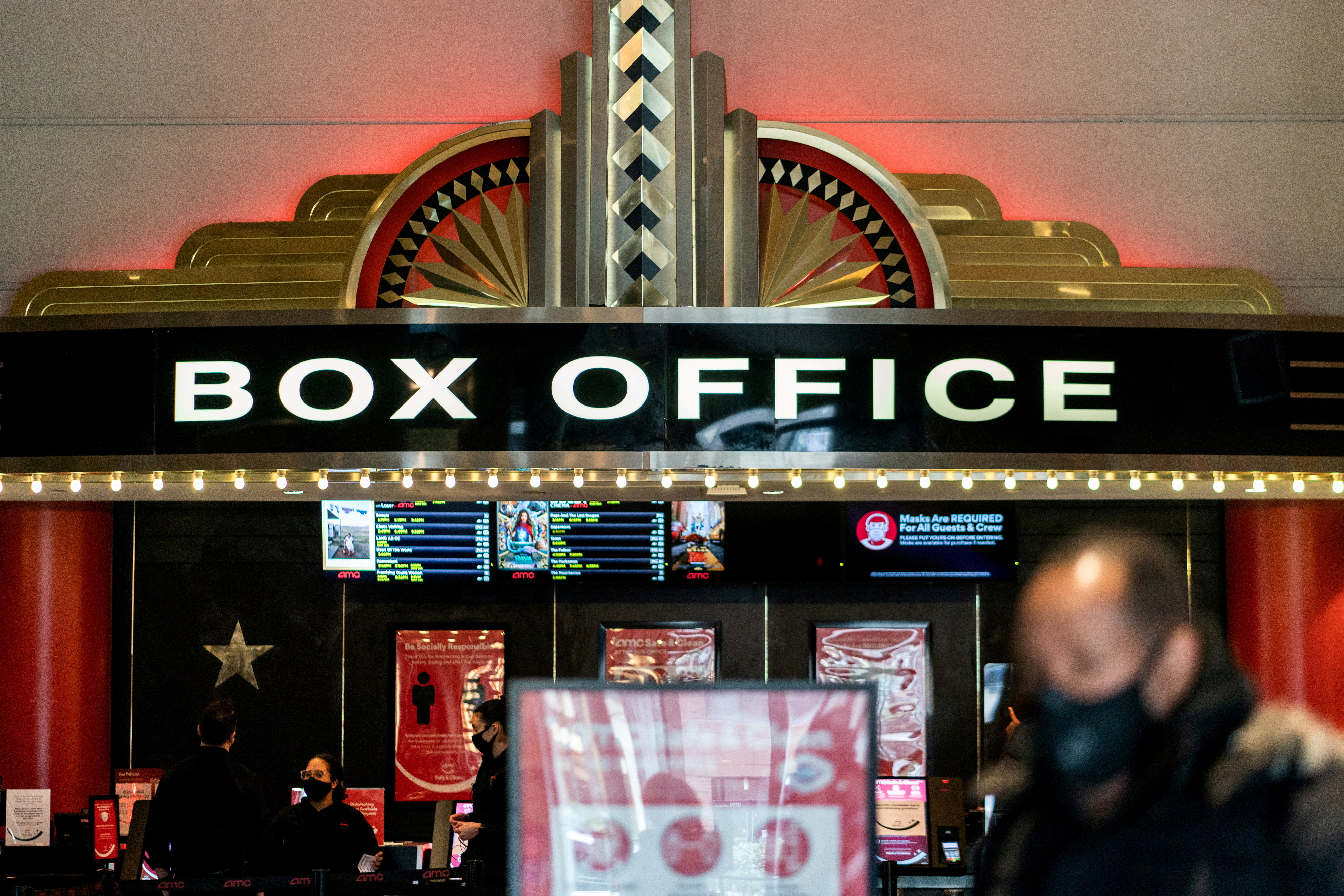 FILE PHOTO: Movie theaters reopening in the United States