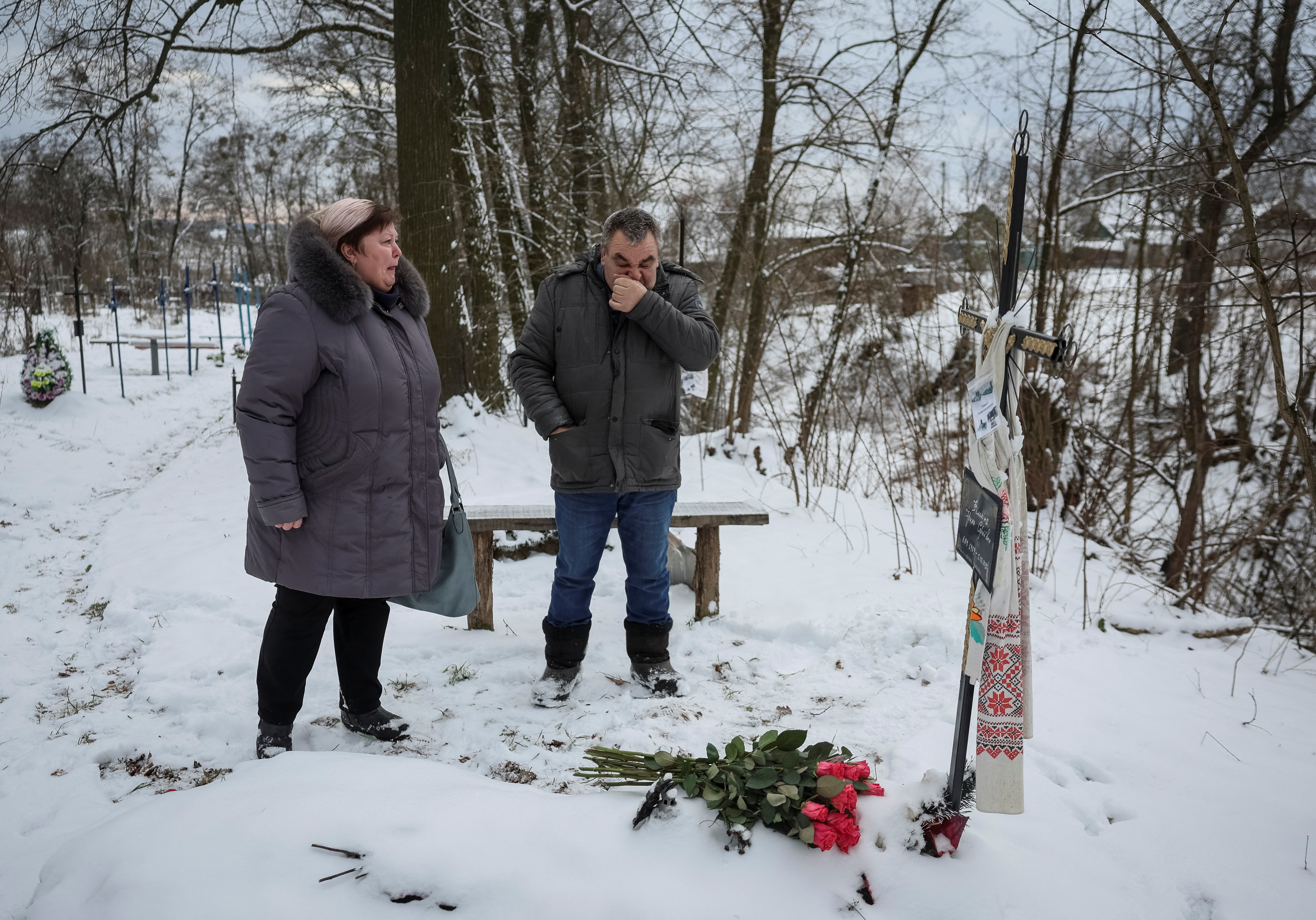 Friends and family mourn Bucha victim who became a symbol of Ukraine's war