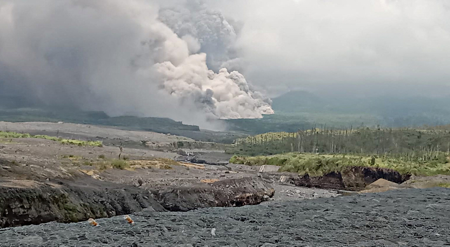 Mount Semero Volcano Eruption