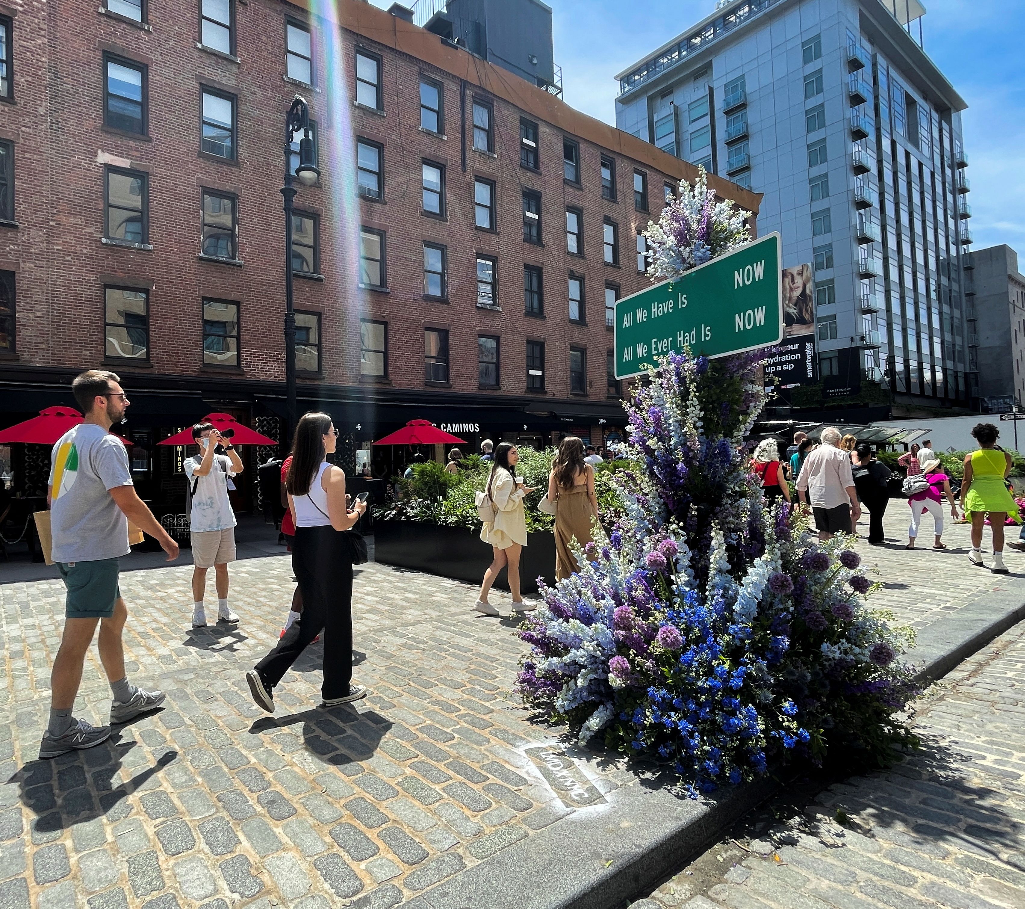 New York's Meatpacking District is immersed in flowers for the L.E.A.F Festival of Flowers