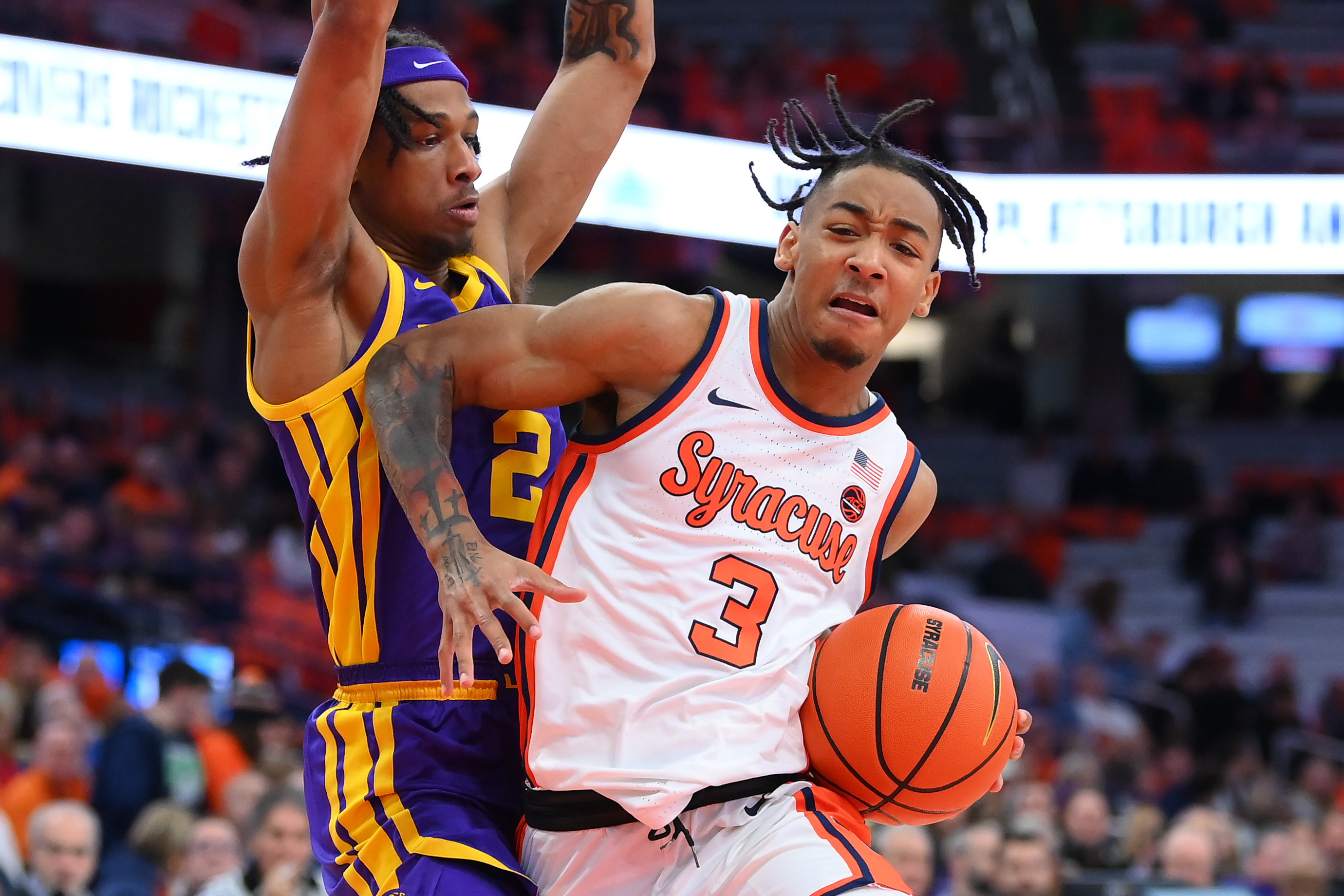 Syracuse Crushes LSU On Judah Mintz's Career Night | Reuters