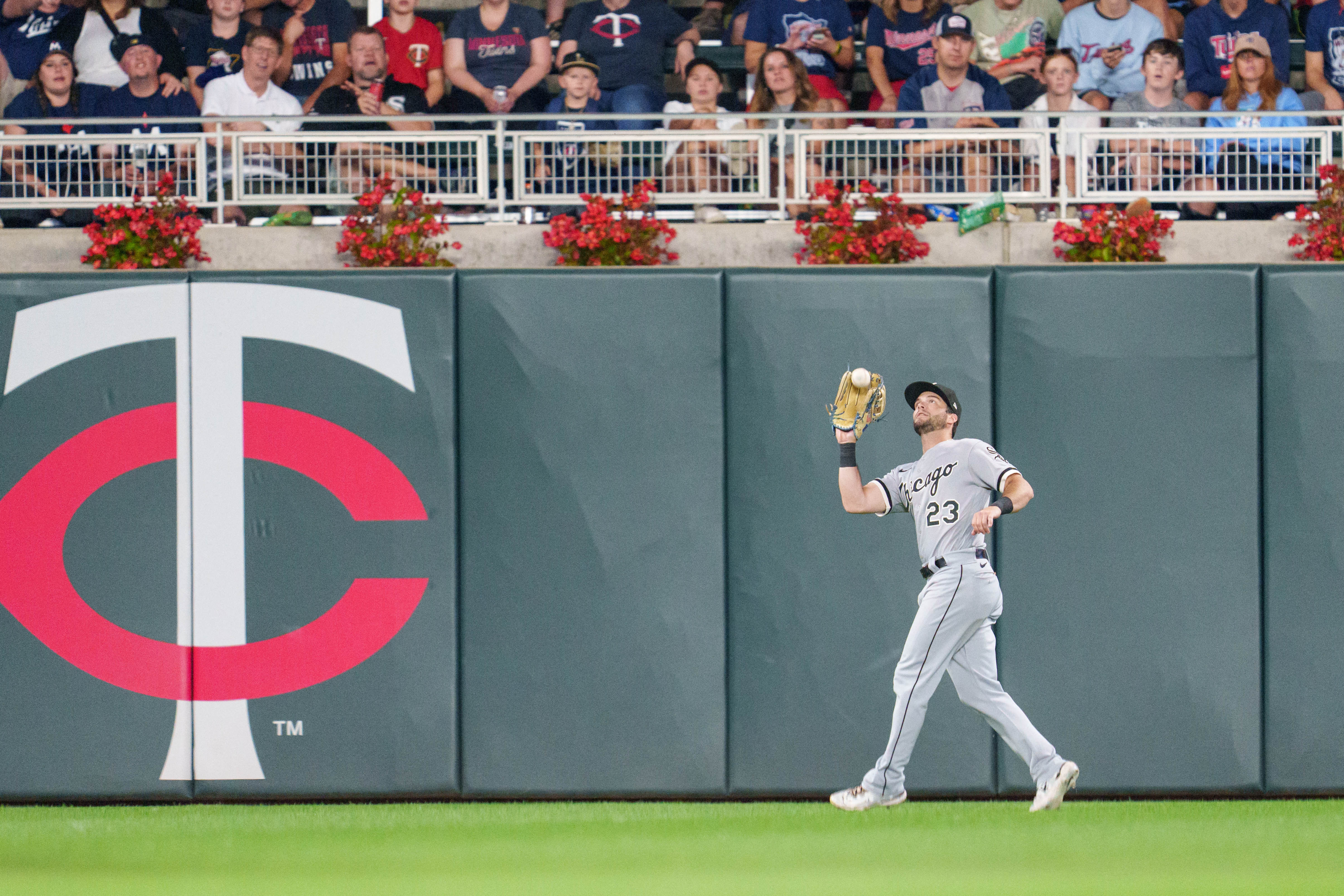 Minnesota Twins catcher Christian Vazquez reacts before the start of a  baseball game against the Chicago White Sox, Monday, April 10, 2023, in  Minneapolis. (AP Photo/Abbie Parr Stock Photo - Alamy