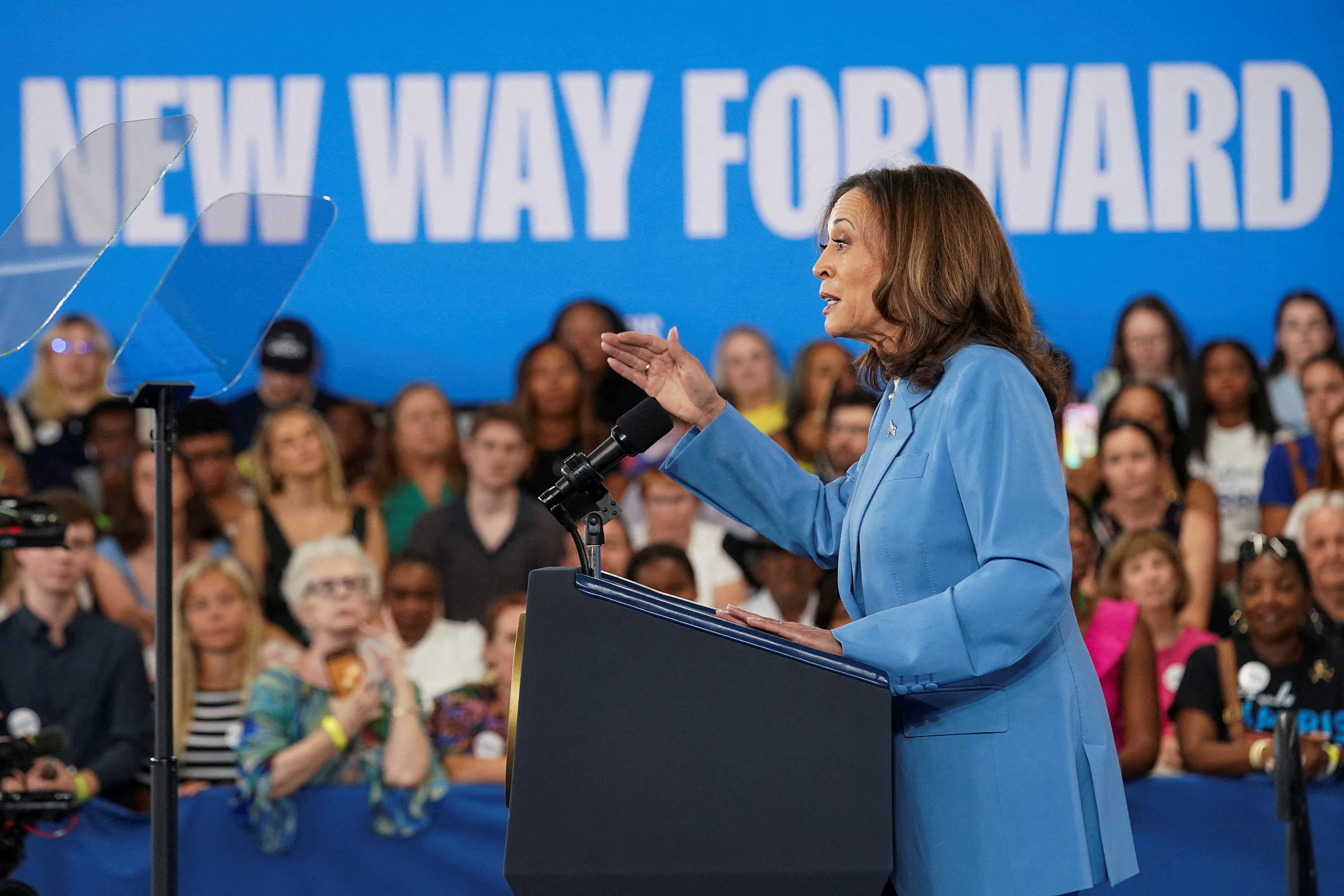 U.S. Vice President Harris rolls out economic agenda in North Carolina