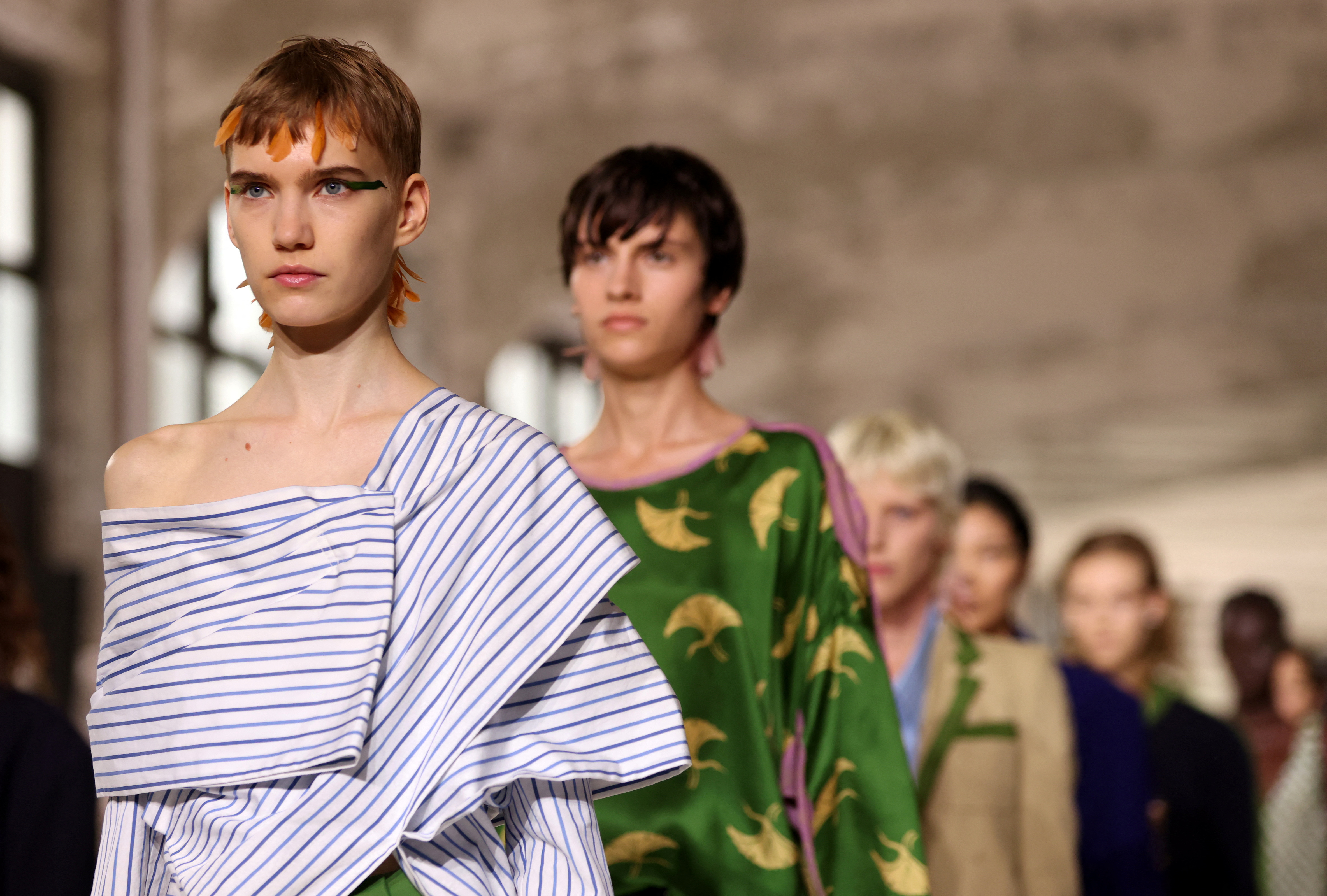 Dries Van Noten shows layered tailoring at Paris Fashion Week