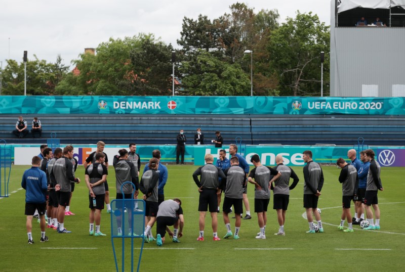 Denmark players to return to Parken ahead of Belgium game ...