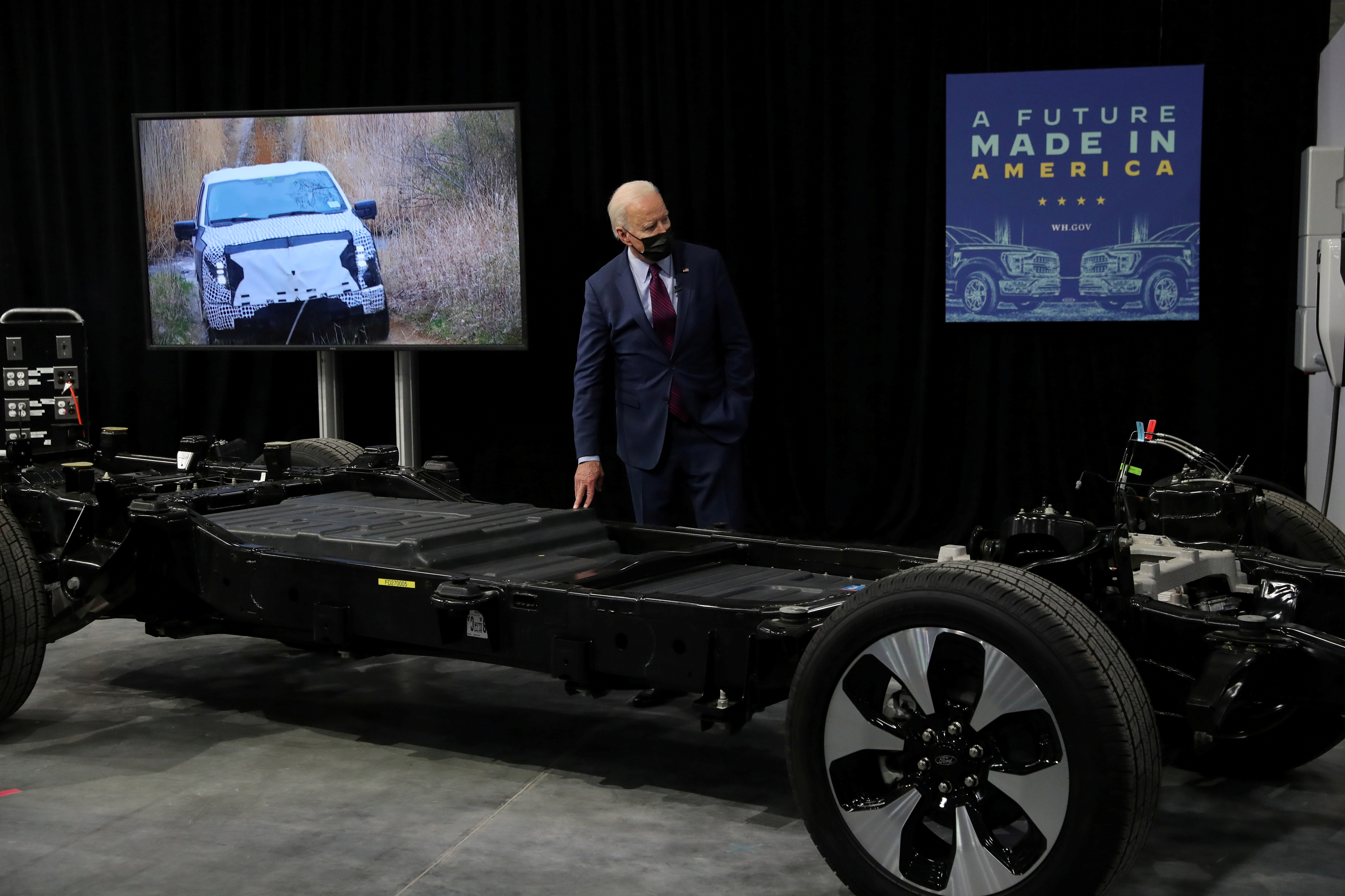 U.S. President Joe Biden visits Ford Rouge Electric Vehicle Center in Dearborn