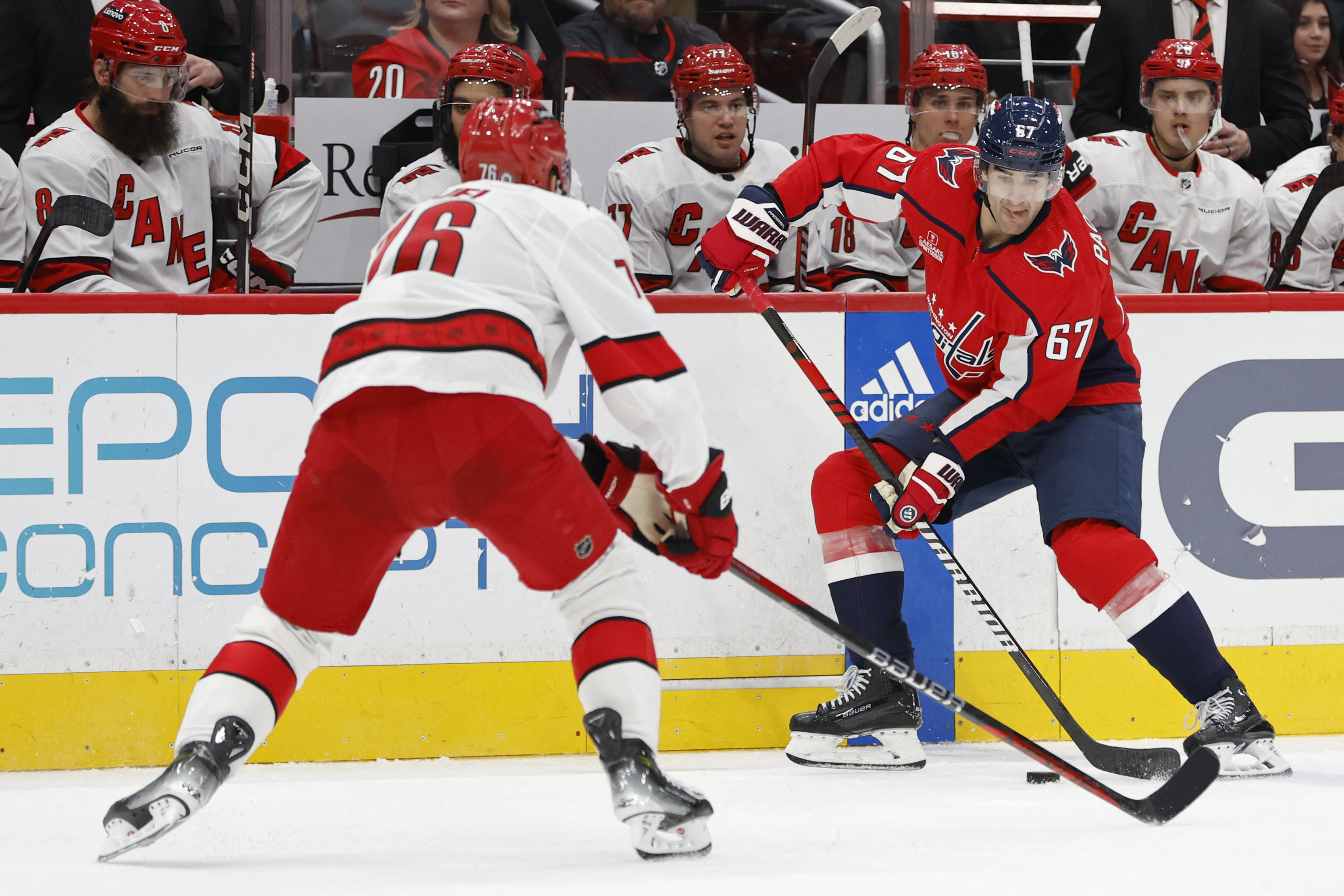 Hurricanes pile on Capitals in third period for fifth straight win ...