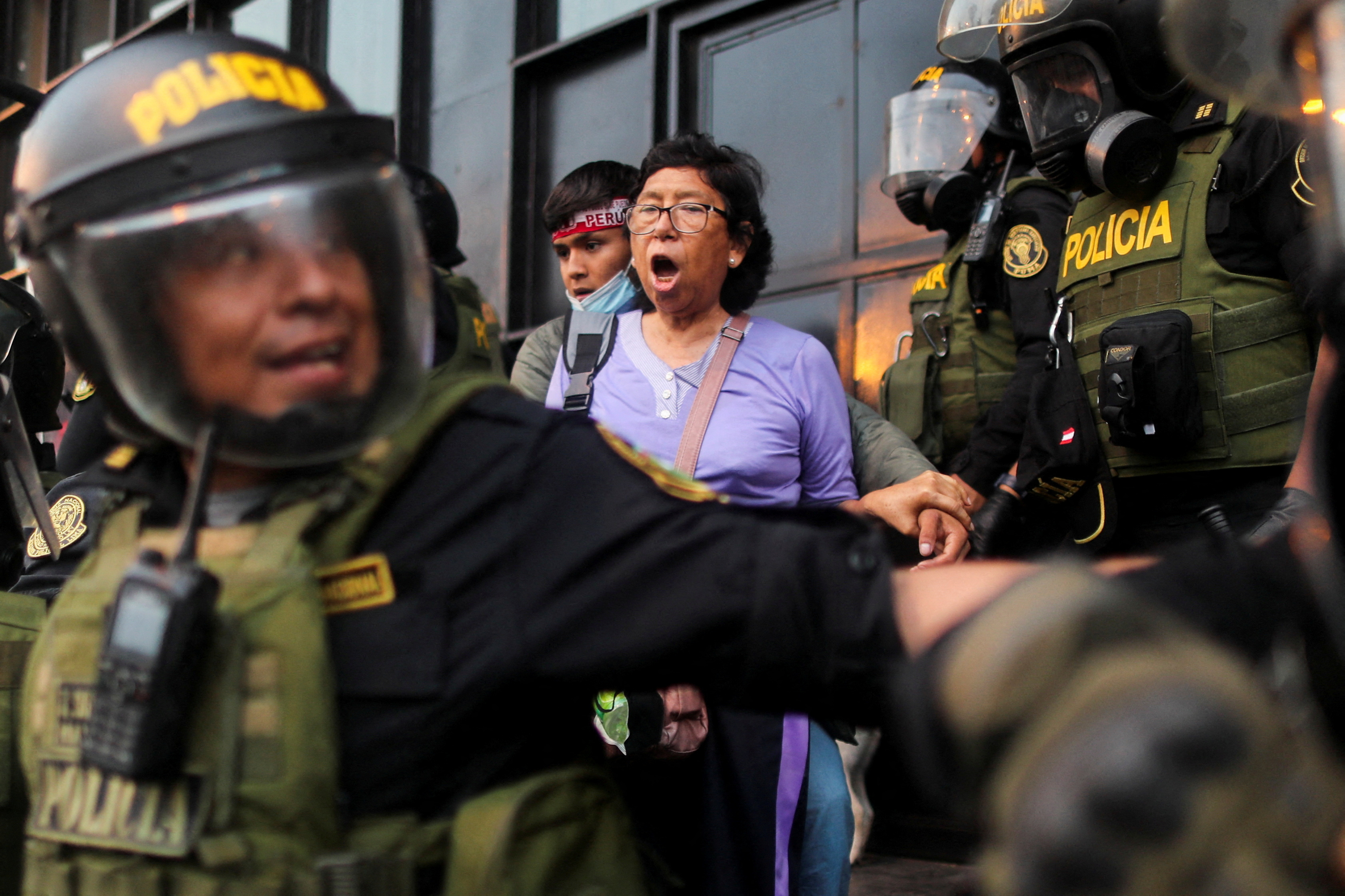 Protestas desatadas por la destitución del expresidente Pedro Castillo, en Lima
