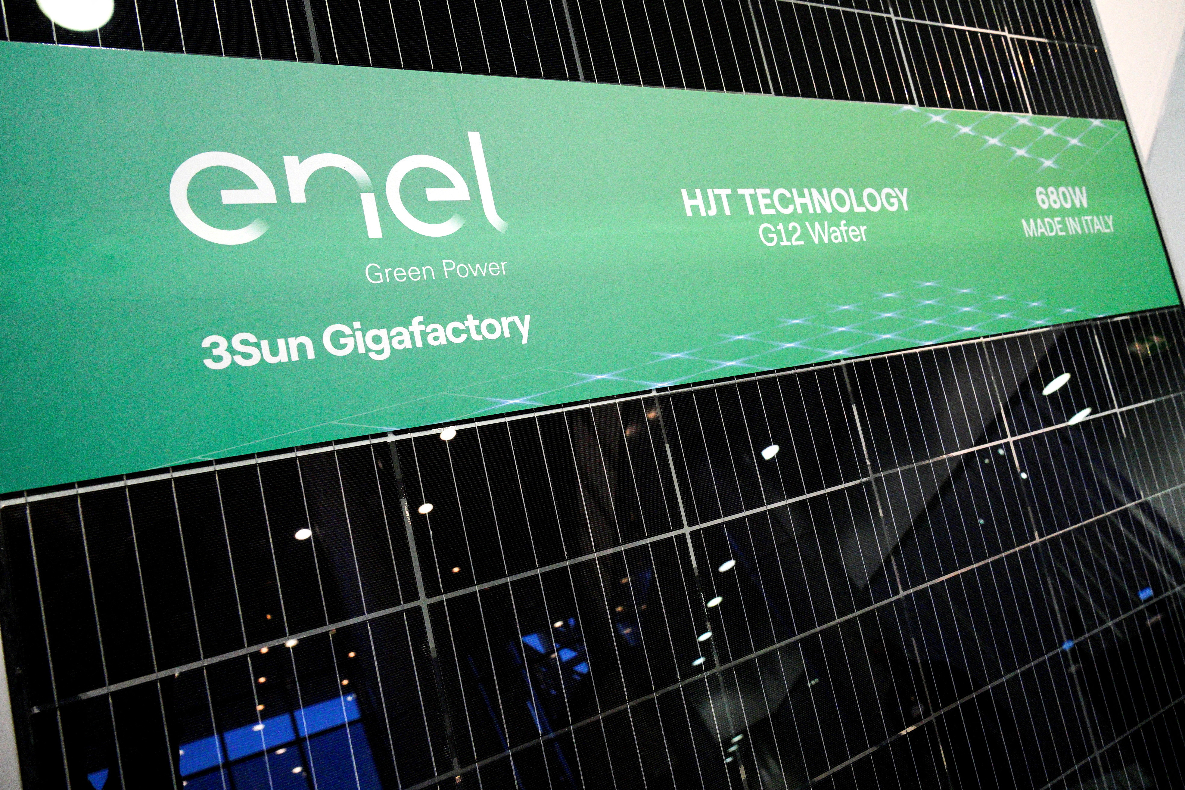 Enel sees efficient home-built solar panels helping compete with China