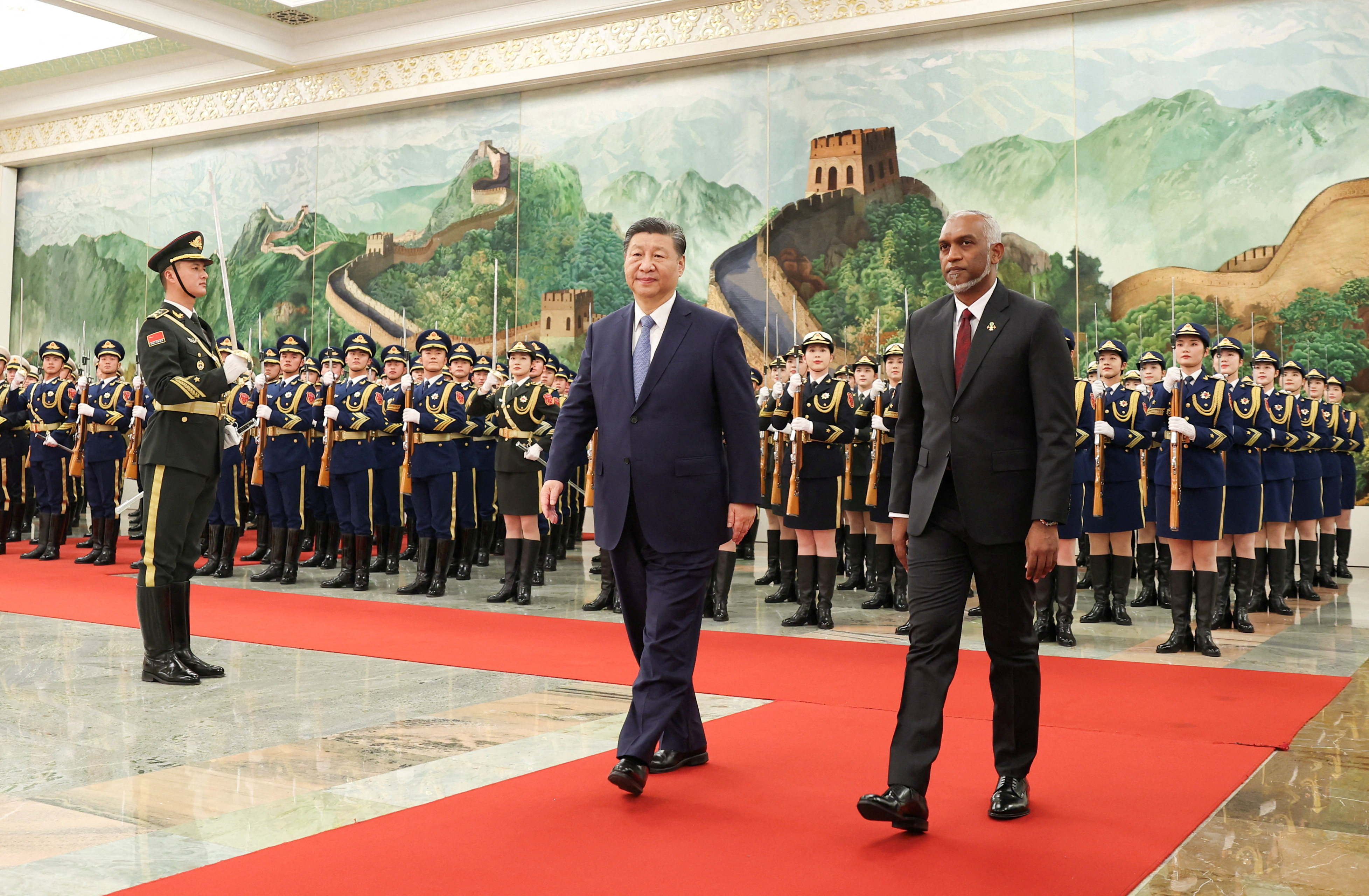 Maldives President Mohamed Muizzu visits Beijing