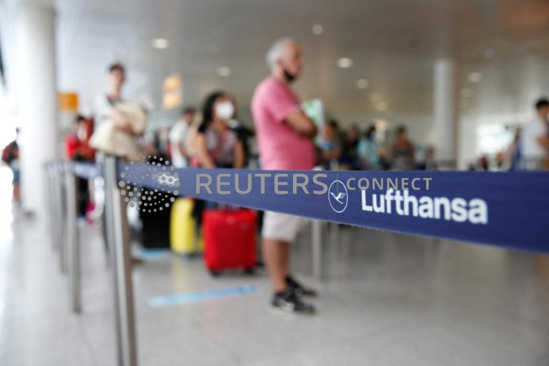 Lufthansa ground staff in Germany go on strike over 9.5% pay claim, in Munich