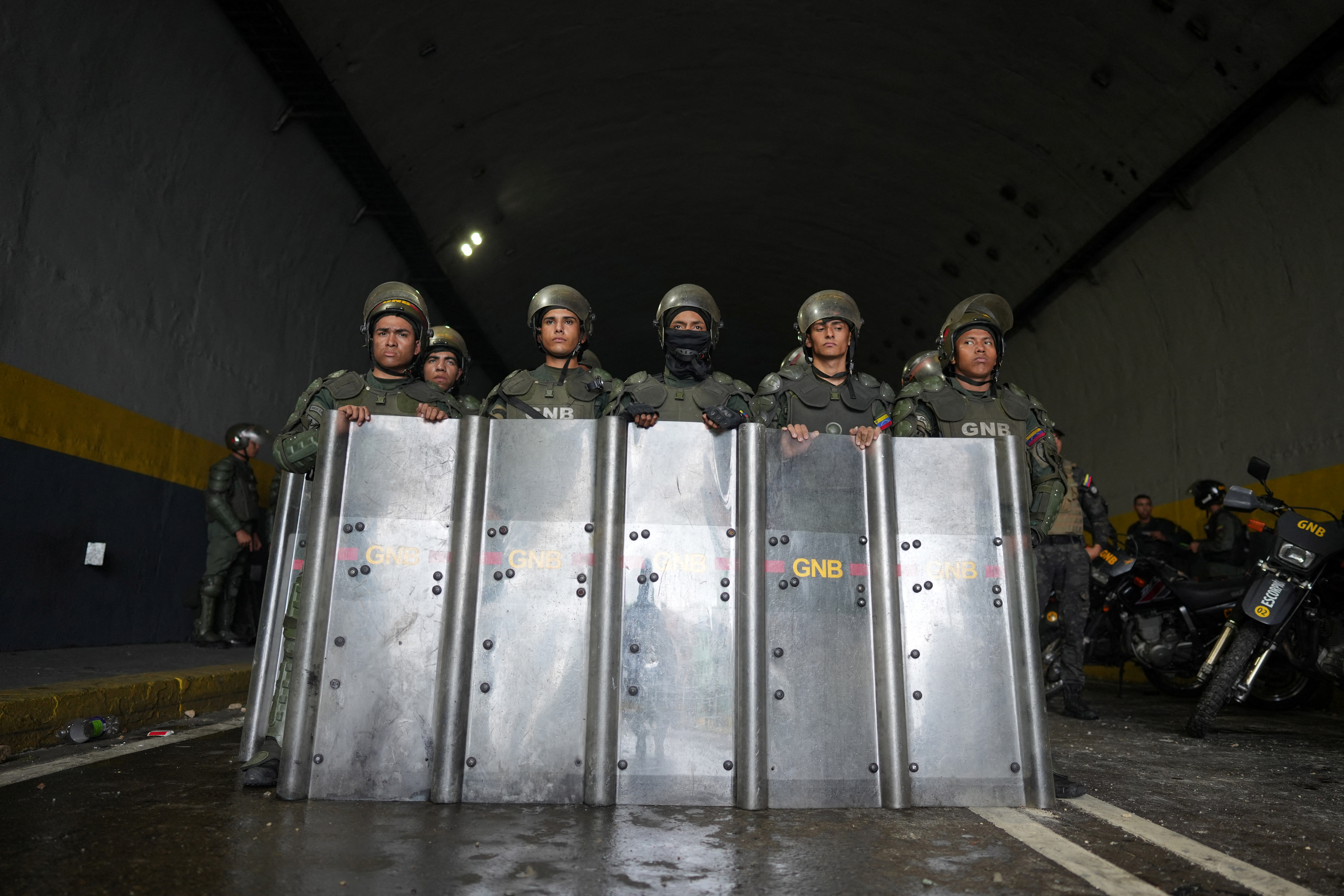 Supporters of the Venezuelan opposition demonstrate following the announcement that Venezuela's President Maduro won the presidential election, in Caracas