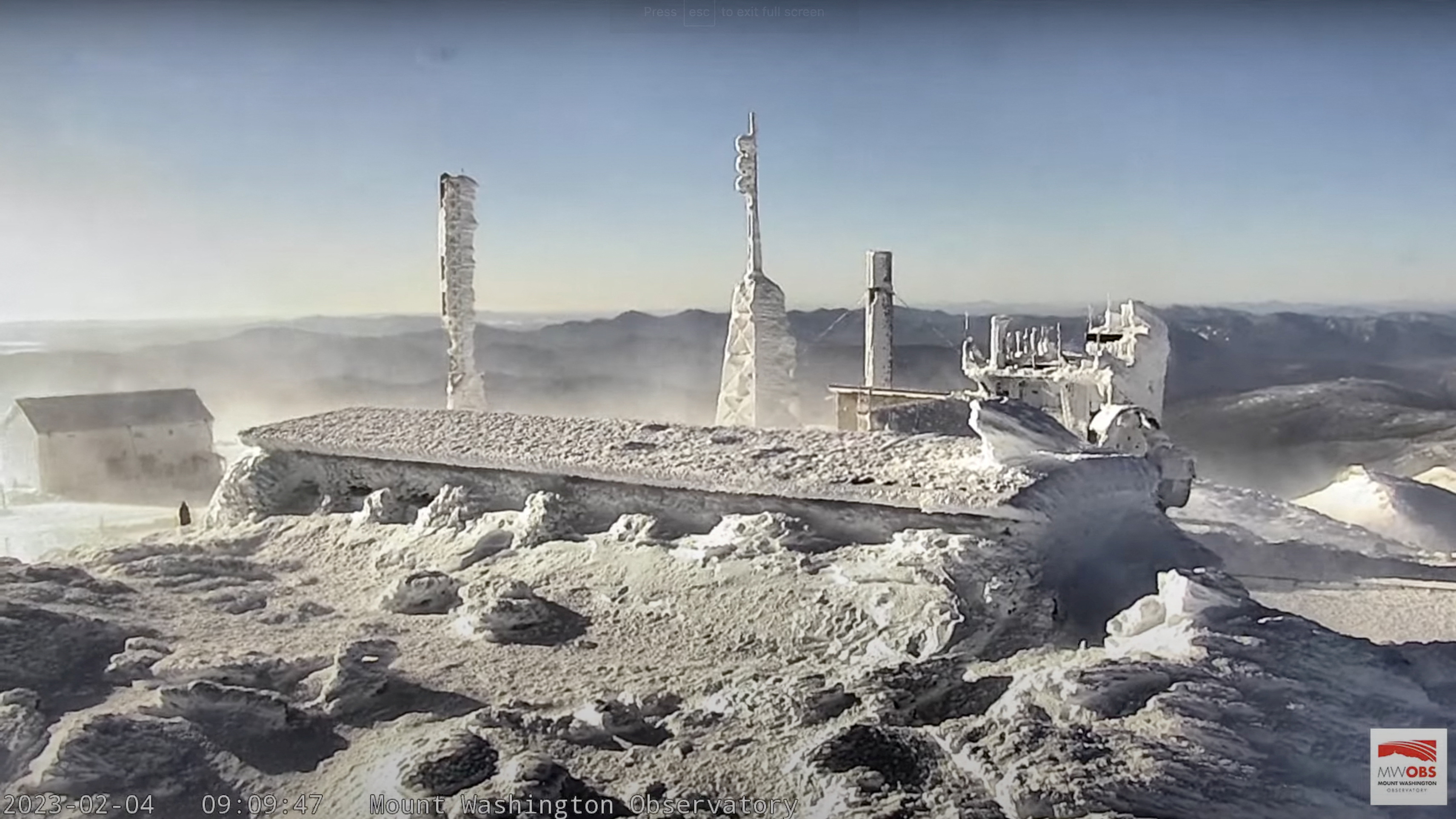 Mount Washington Observatory measures extreme cold temperatures in New Hampshire