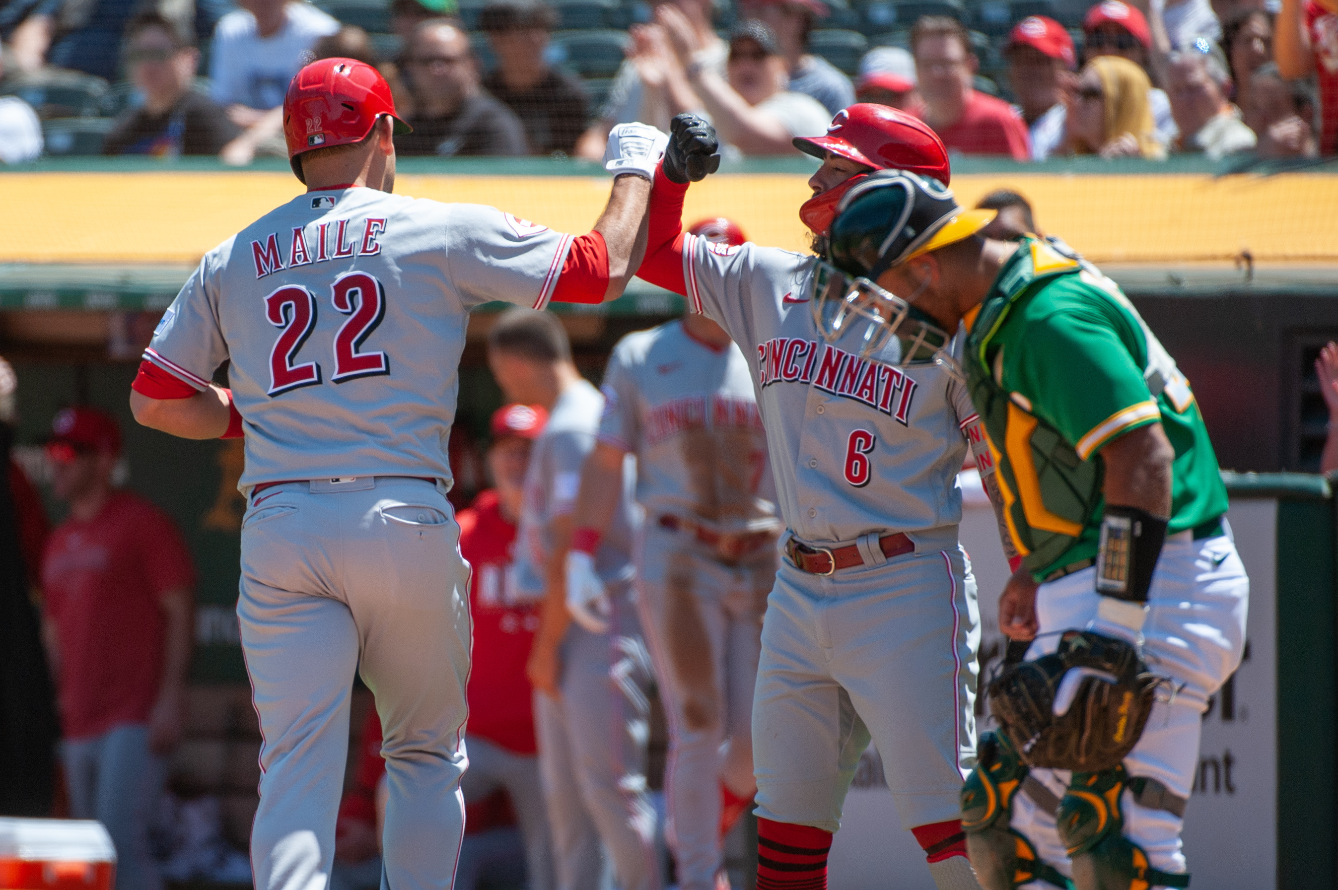 San Francisco, California, USA. 10th May, 2019. Cincinnati Reds