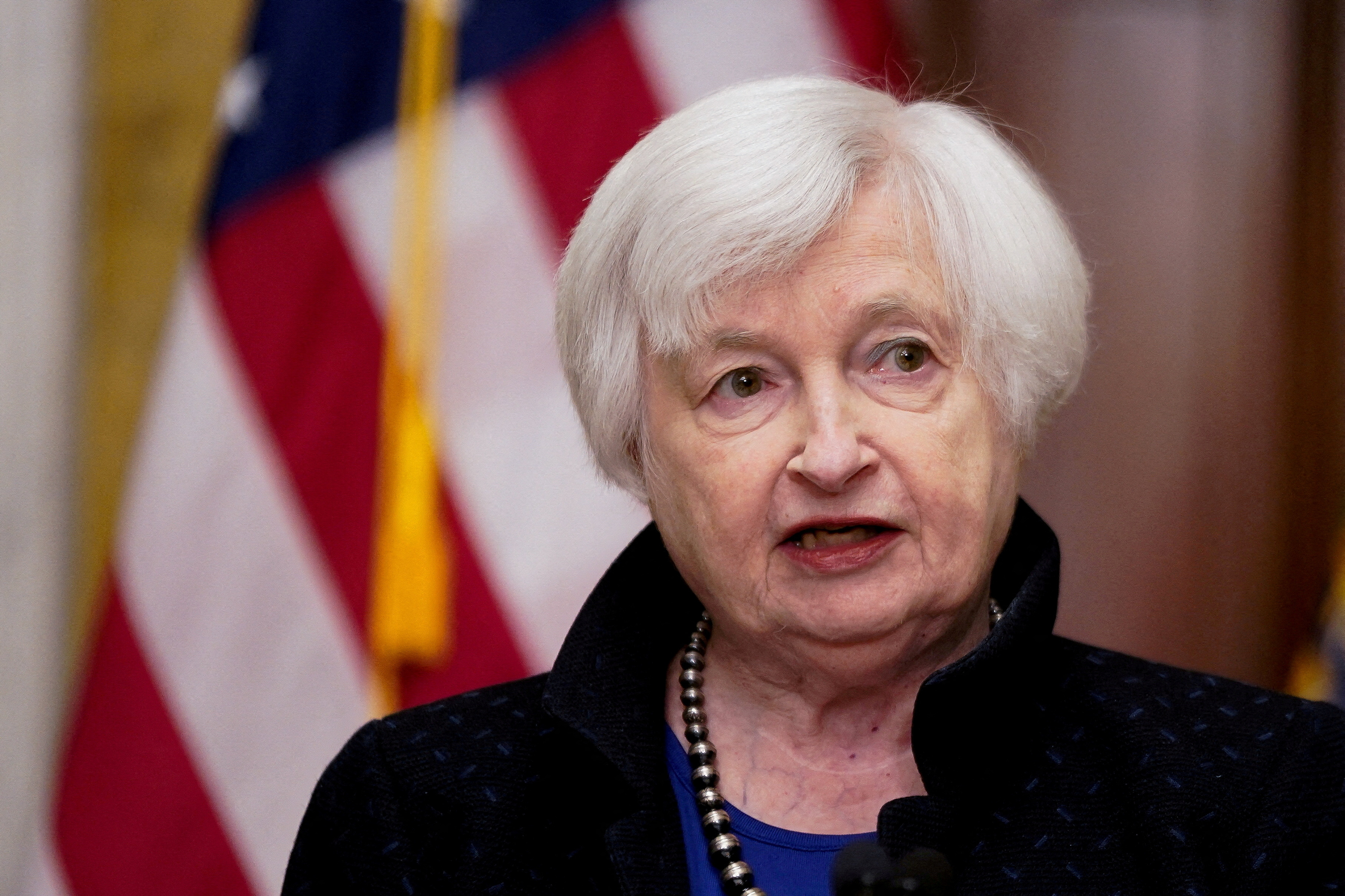 U.S. Treasury Secretary Janet Yellen holds news conference in Washington