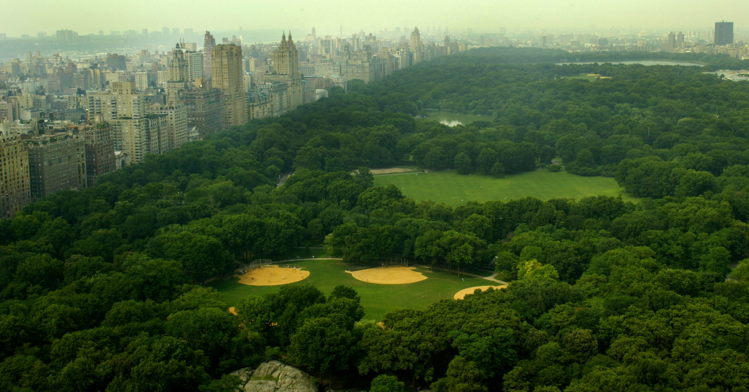 CENTRAL PARK AS SEEN FROM CENTRAL PARK SOUTH
