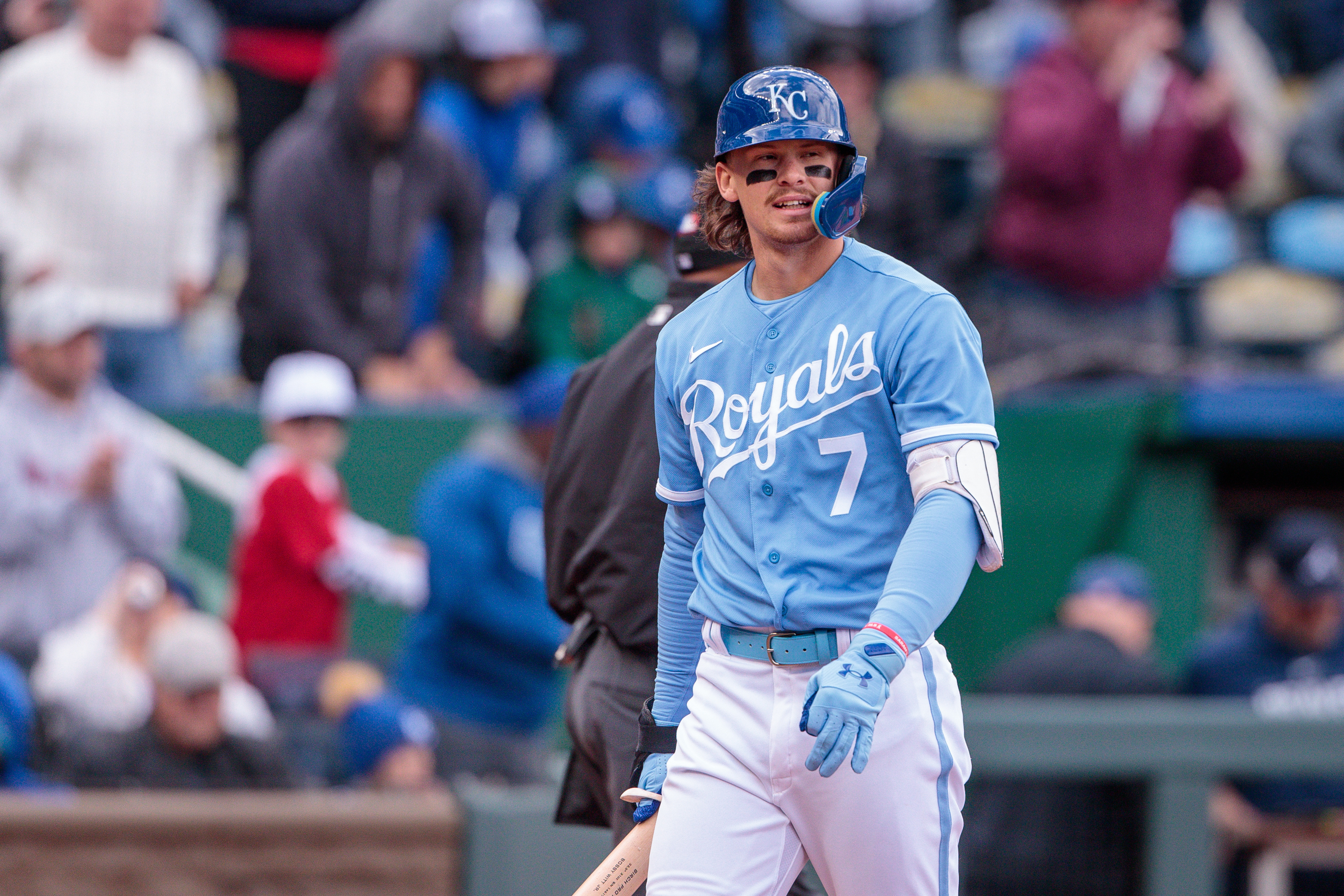 Kansas City Royals Bobby Witt Jr Alternate Nike Light Blue Jersey