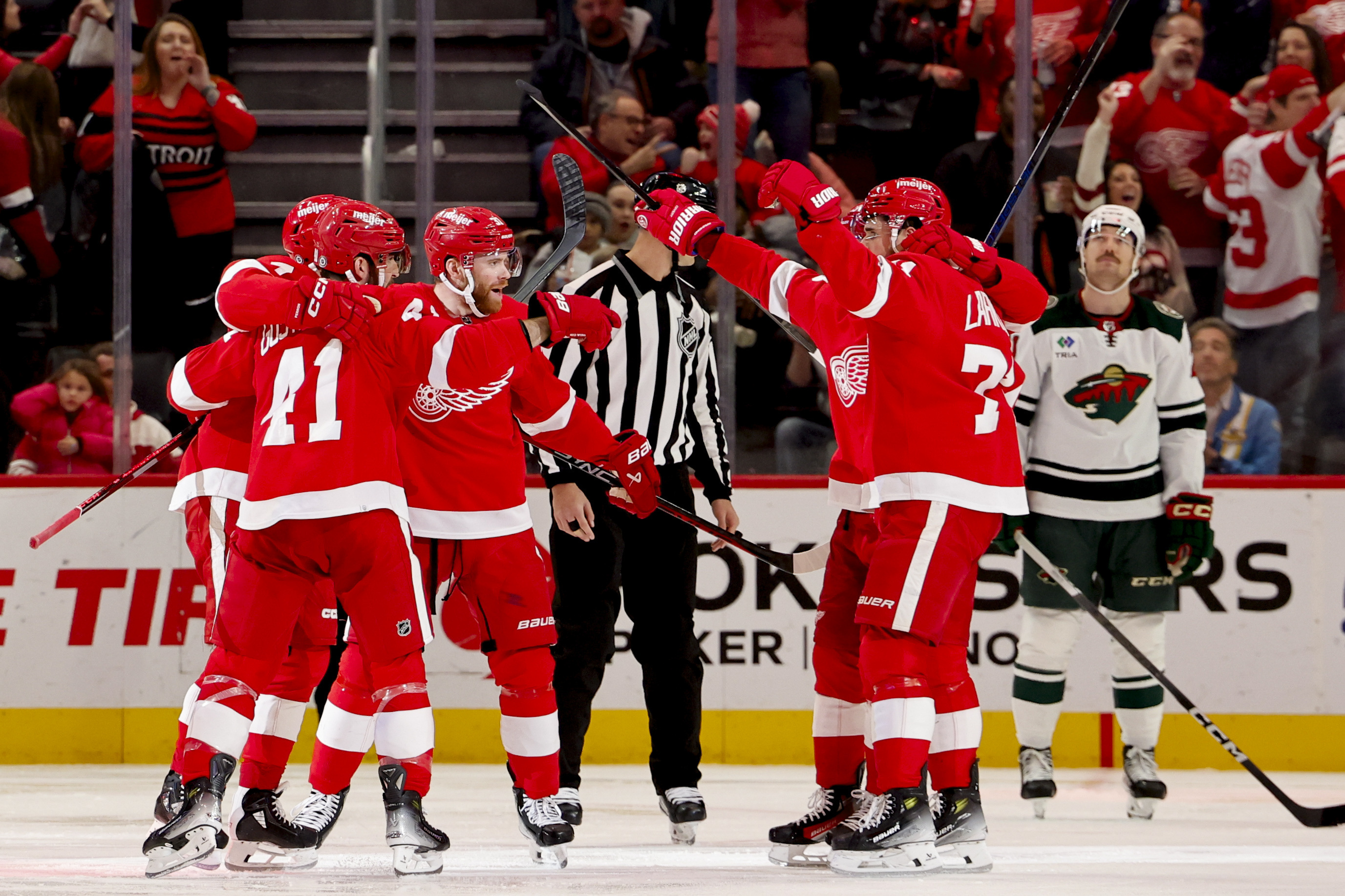 Red Wings win third straight, extend Wild's misery Reuters