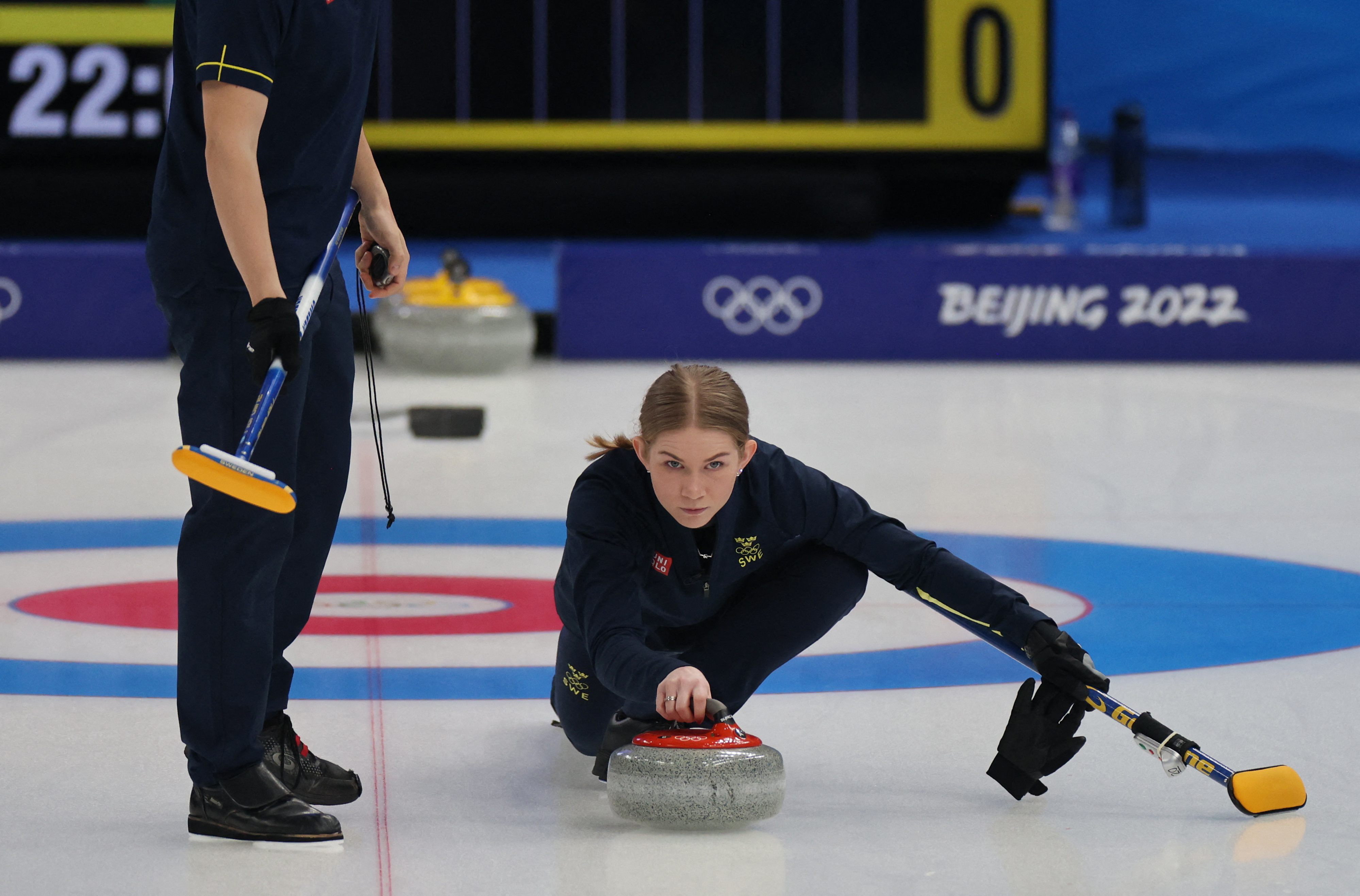 Curling - Mixed Doubles Round Robin Session 1 - Sweden v Britain