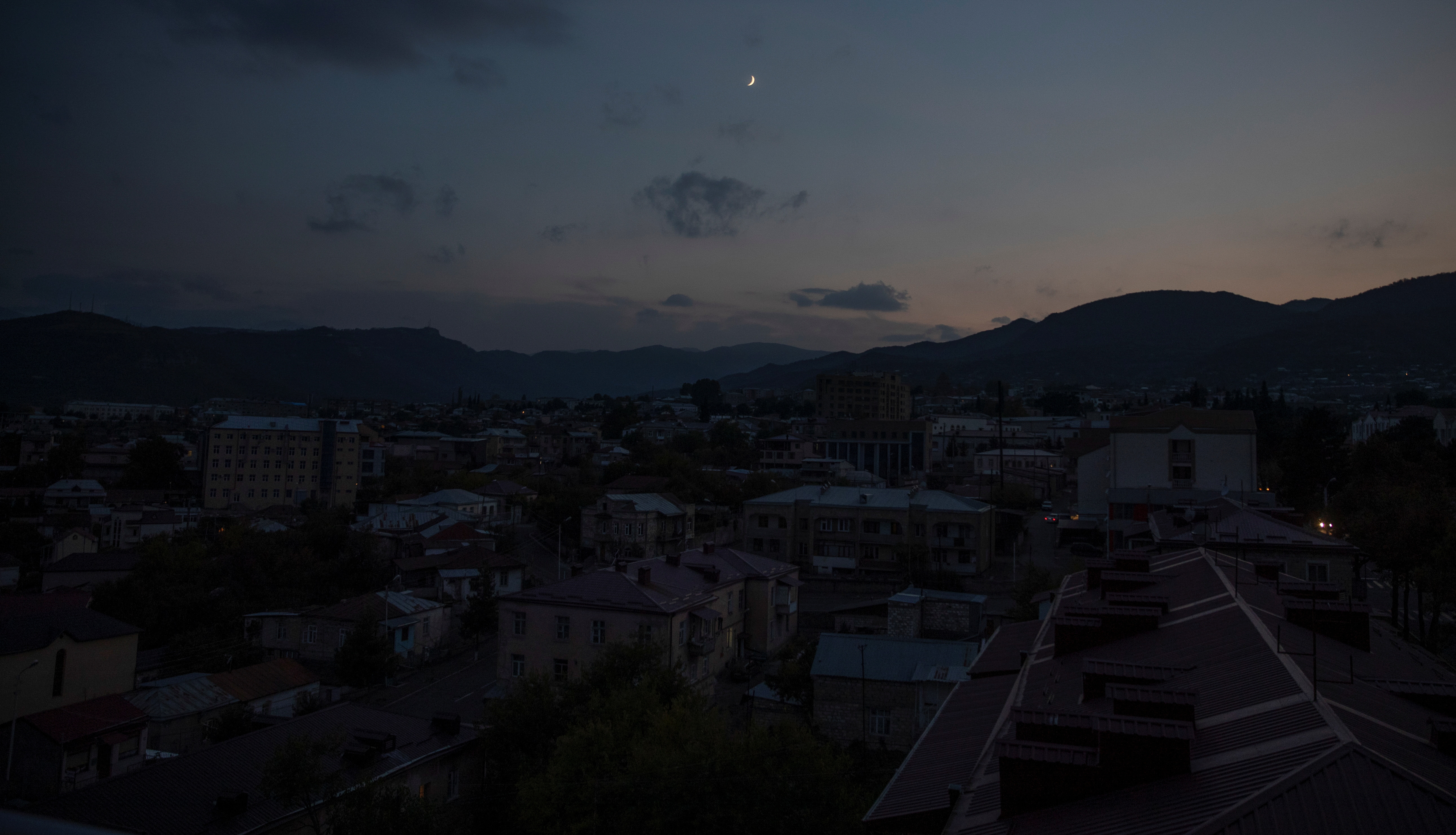 A view shows the city of Stepanakert