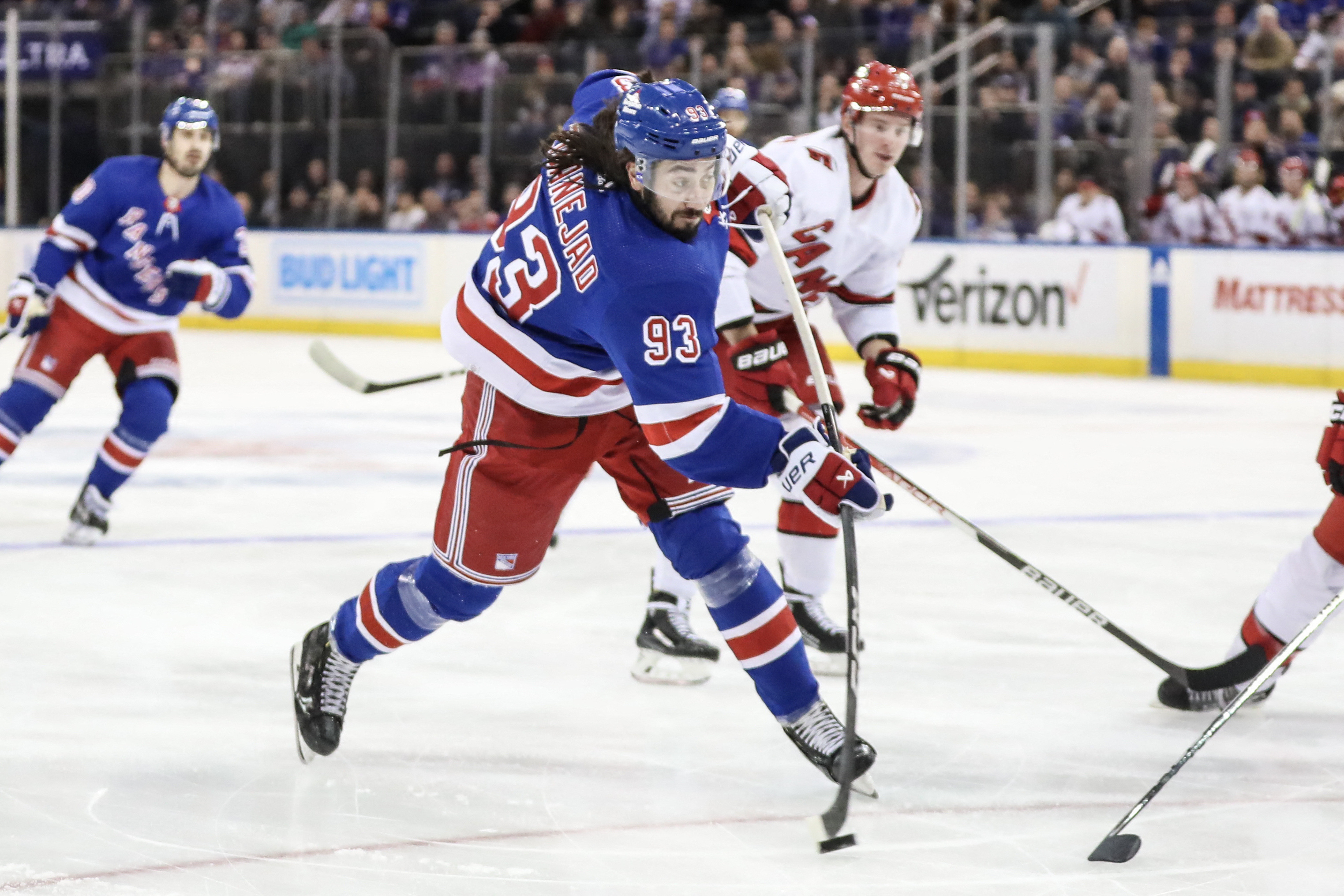 Will Cuylle scores tiebreaker in third to lift Rangers over Hurricanes ...