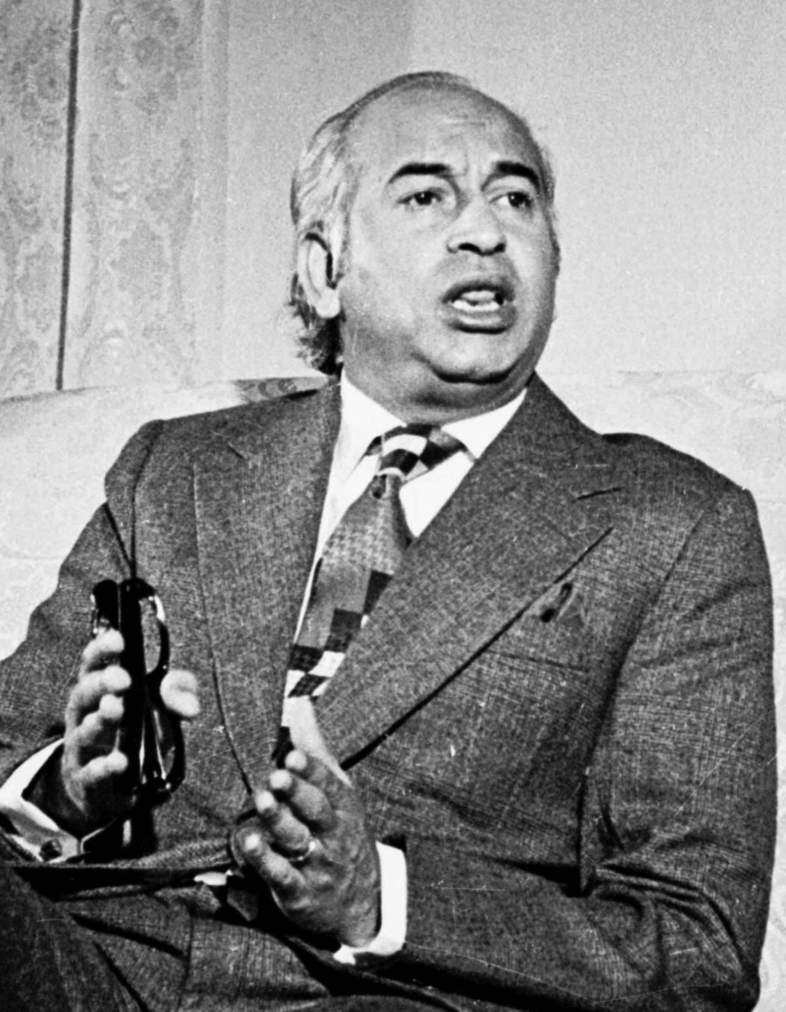 FILE PHOTO OF FORMER PRIME MINISTER OF PAKISTAN Z.A.BHUTTO.