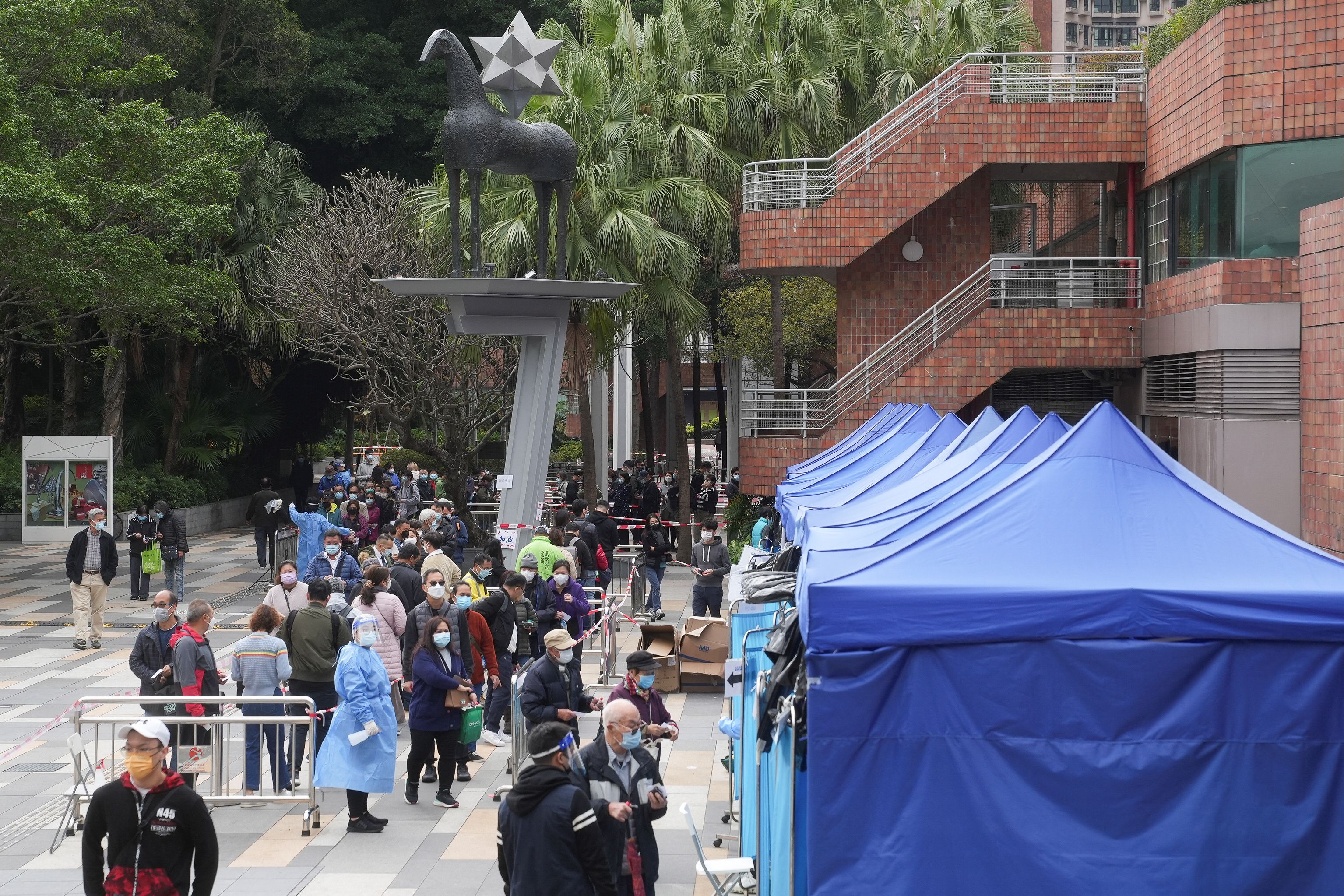 Hong Kong reports 3,629 daily COVID19 infections, 7,600 preliminary