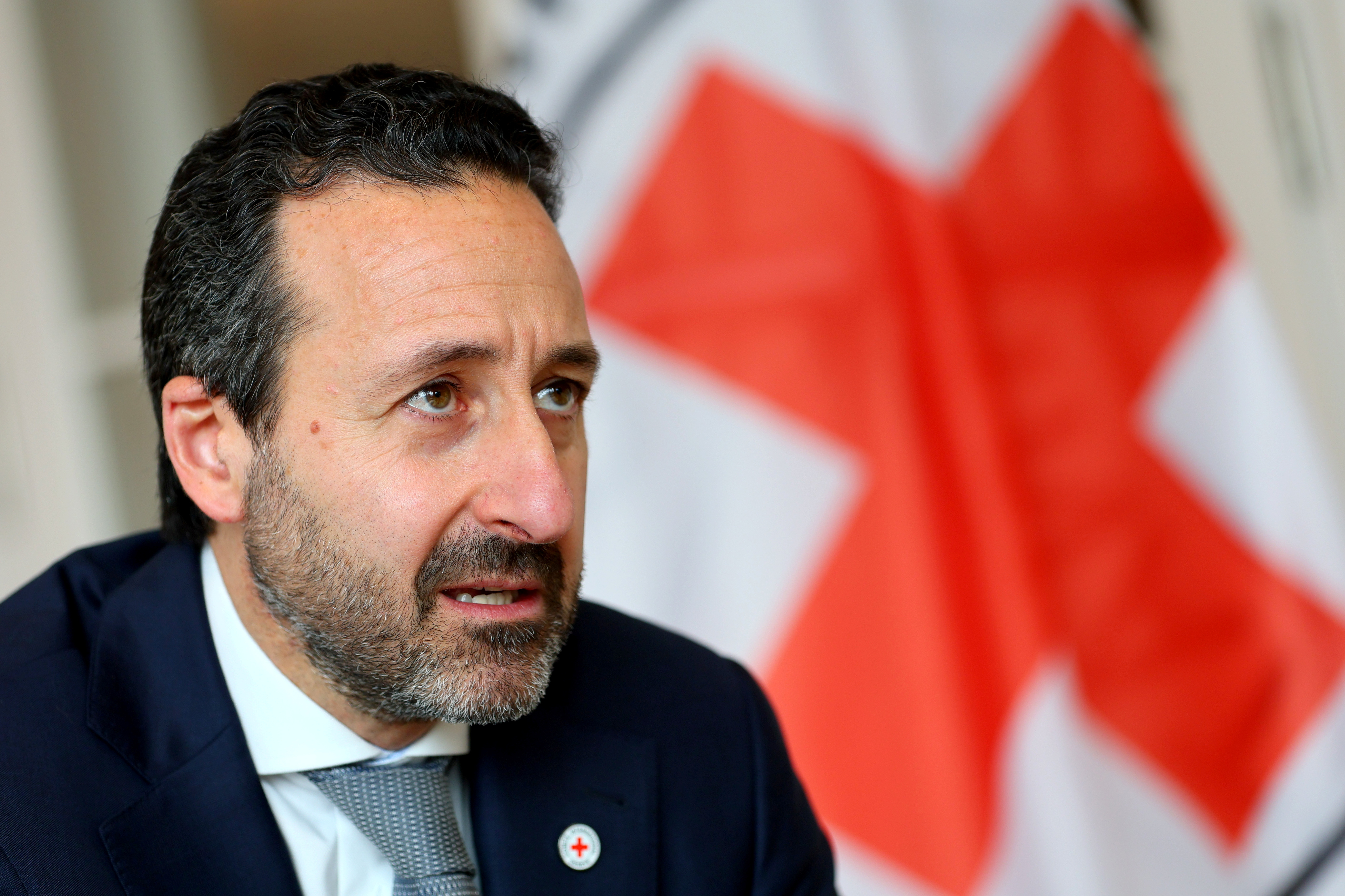 Mardini, director-general of the ICRC attends an interview with Reuters in Geneva