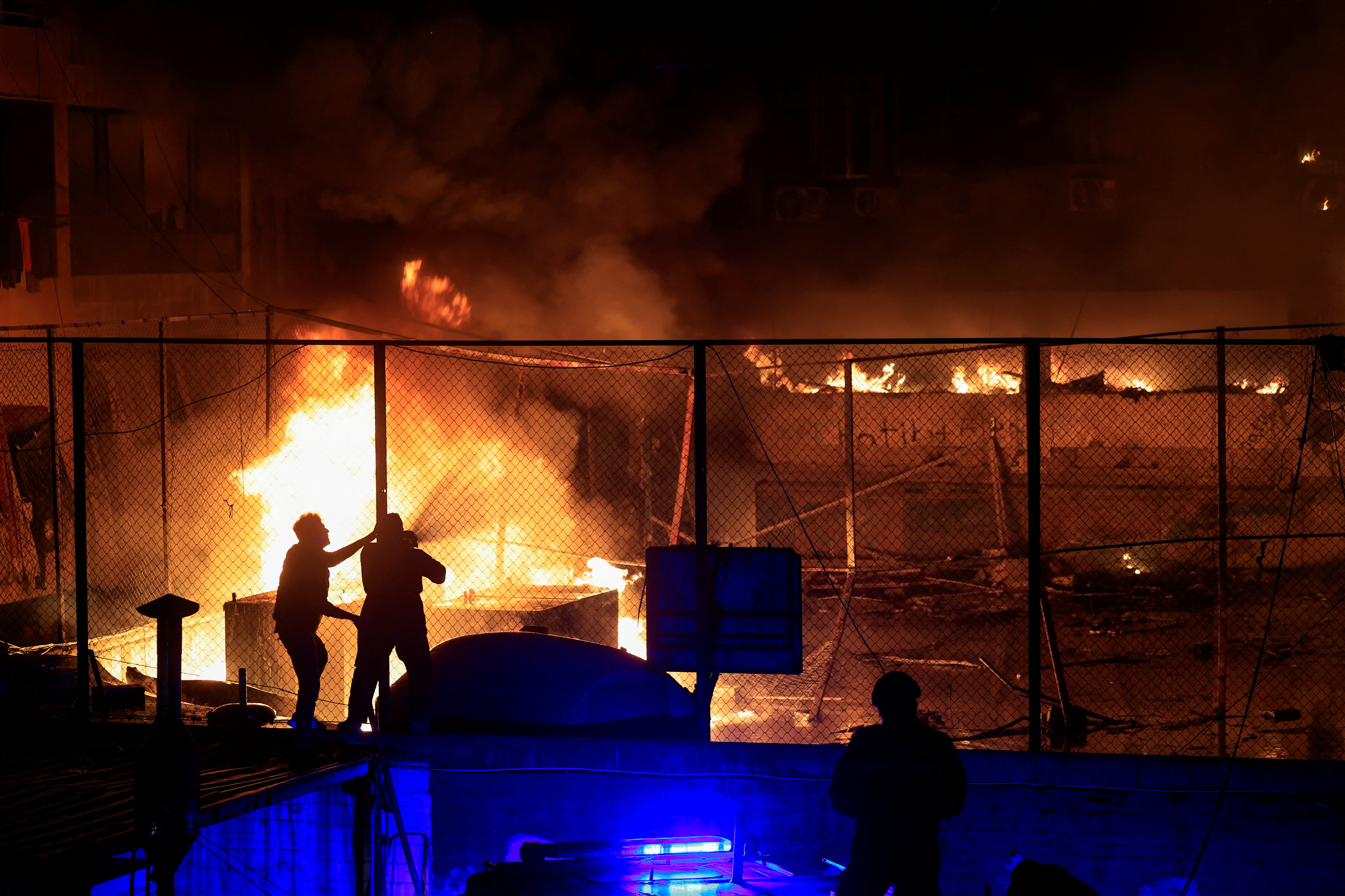 Aftermath of an Israeli air strike, in Beirut