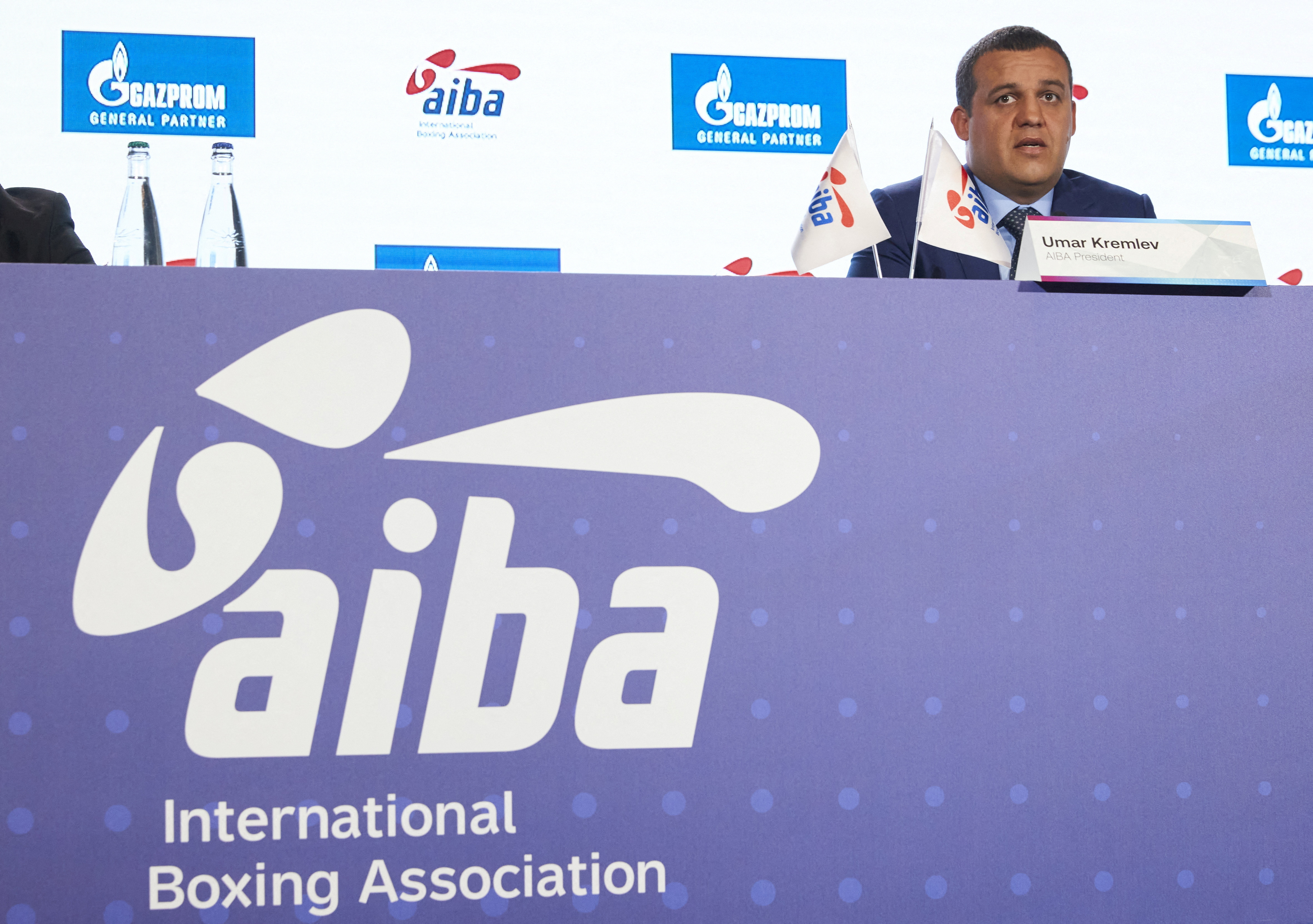 AIBA President Kremlev attends a news conference ahead of the Tokyo 2020 Olympic Games in Lausanne