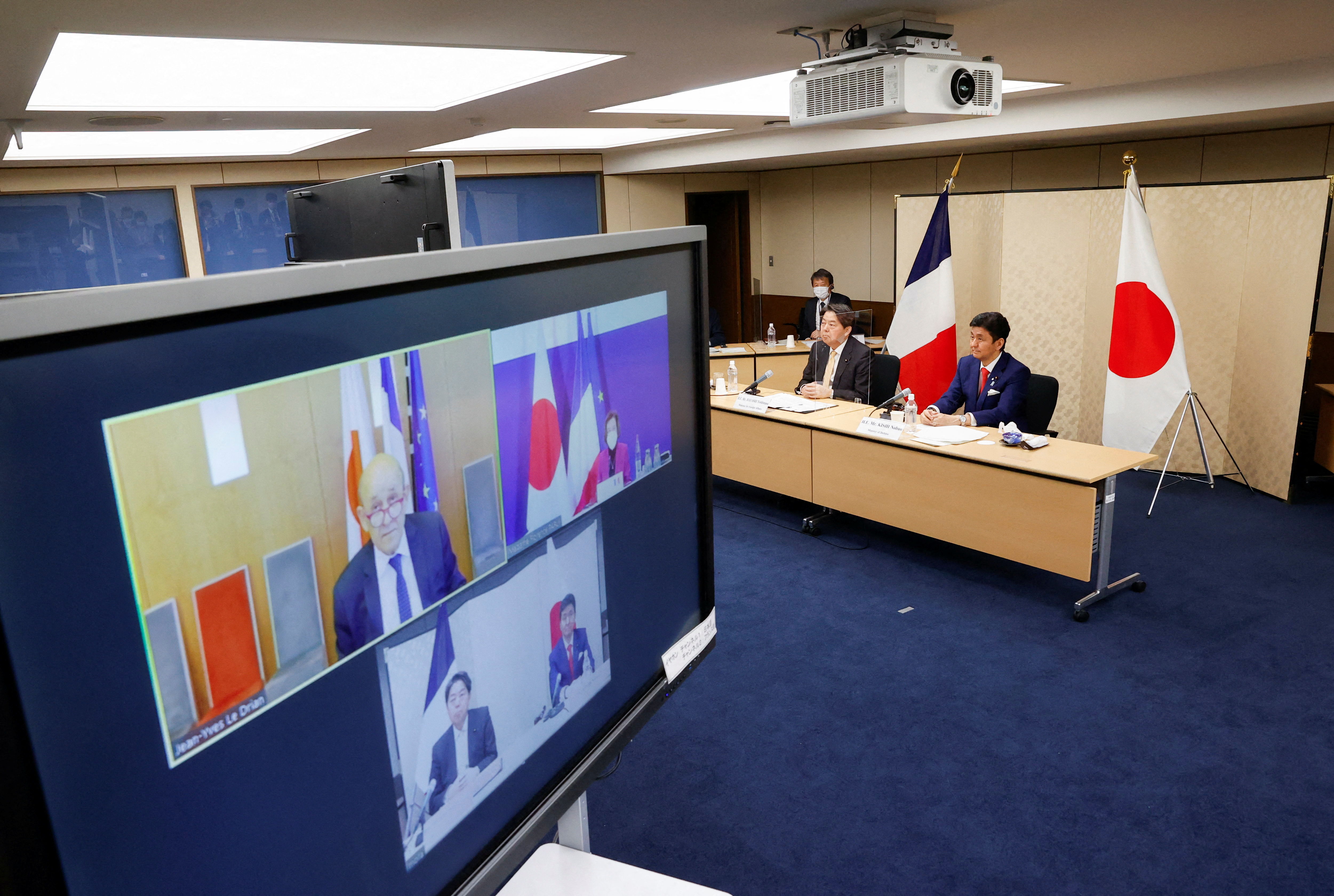 Japan, France to hold virtual meeting of foreign and defence ministers, in Tokyo