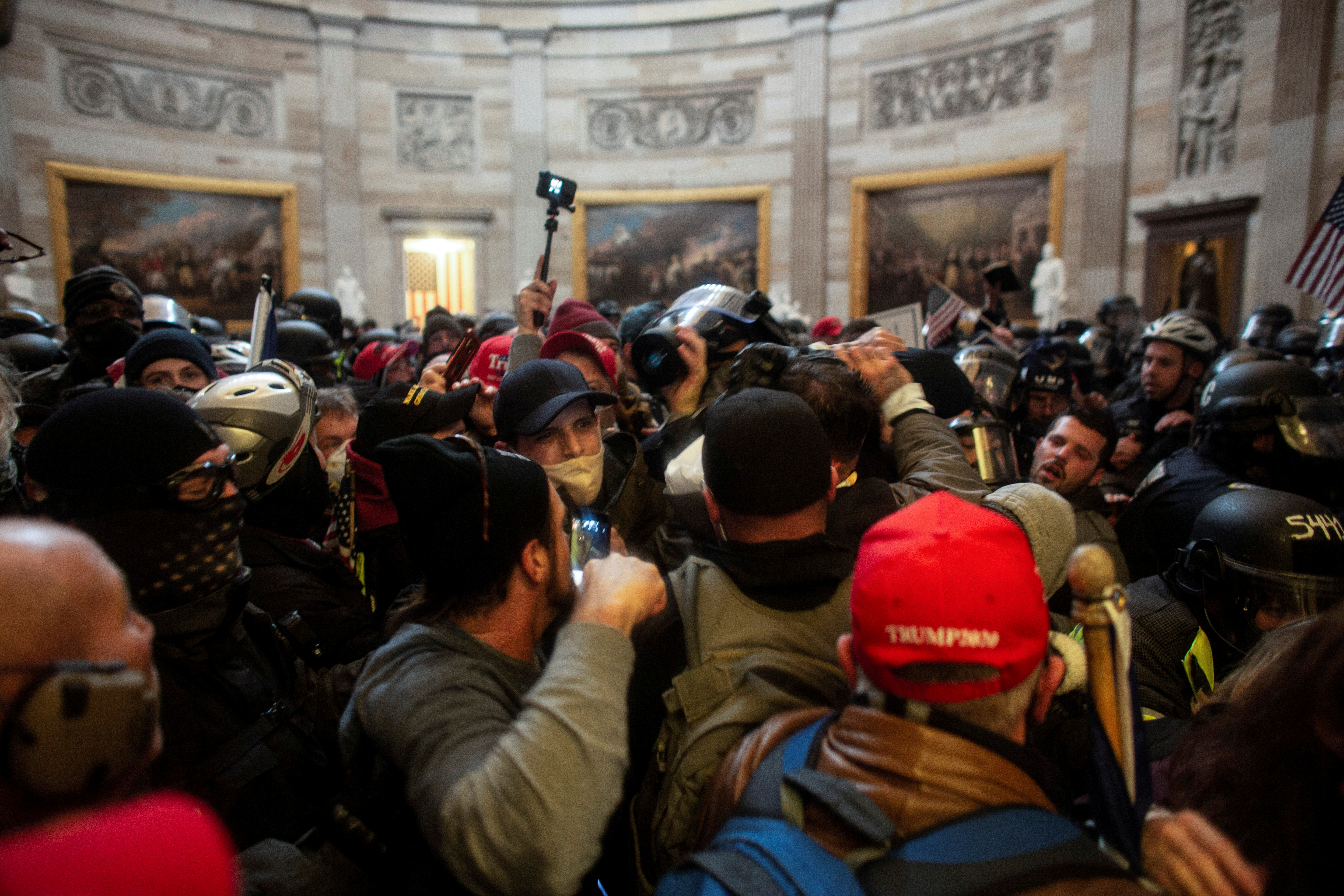 Pro-Trump protesters storm the Capitol Building, January 6.    REUTERS/Ahmed Gaber/File Photo