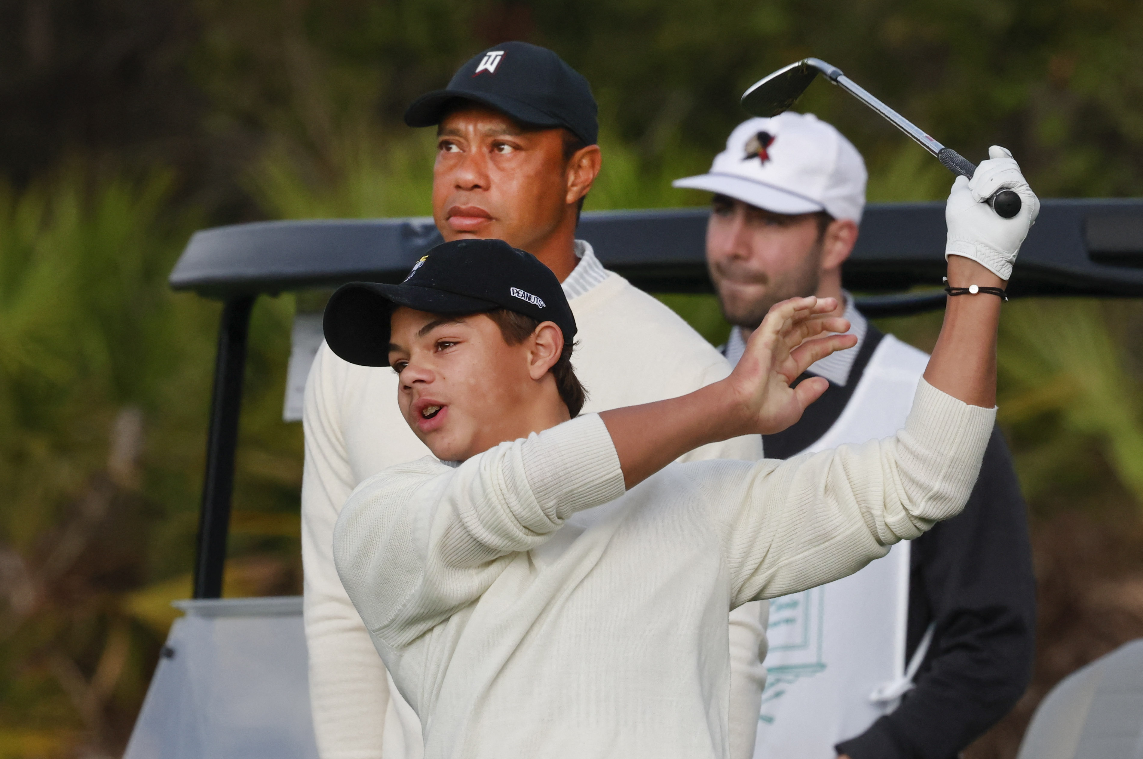 Tiger Woods says time with son priority over recovery from injury