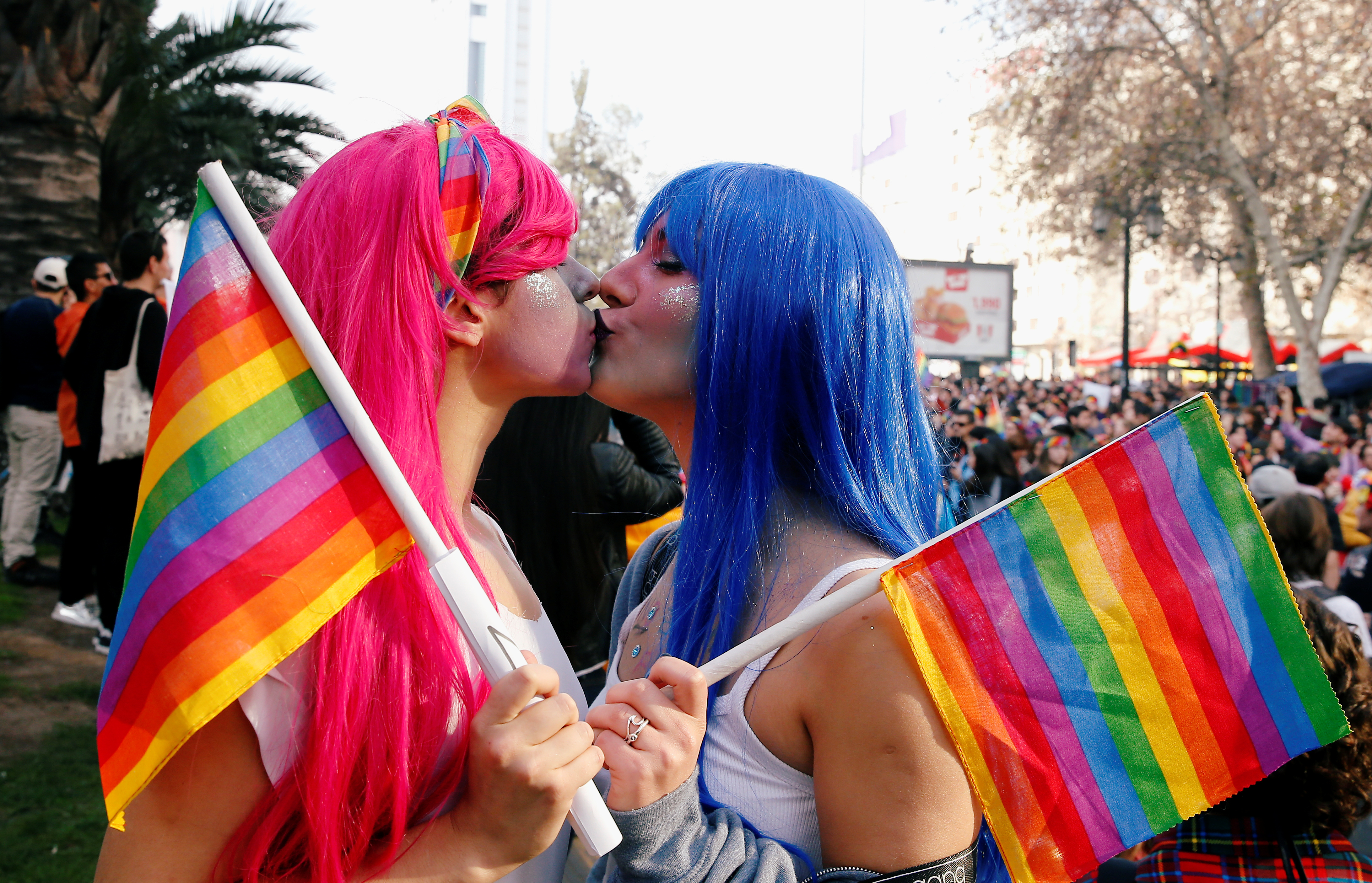 Gay Pride parade in Santiago
