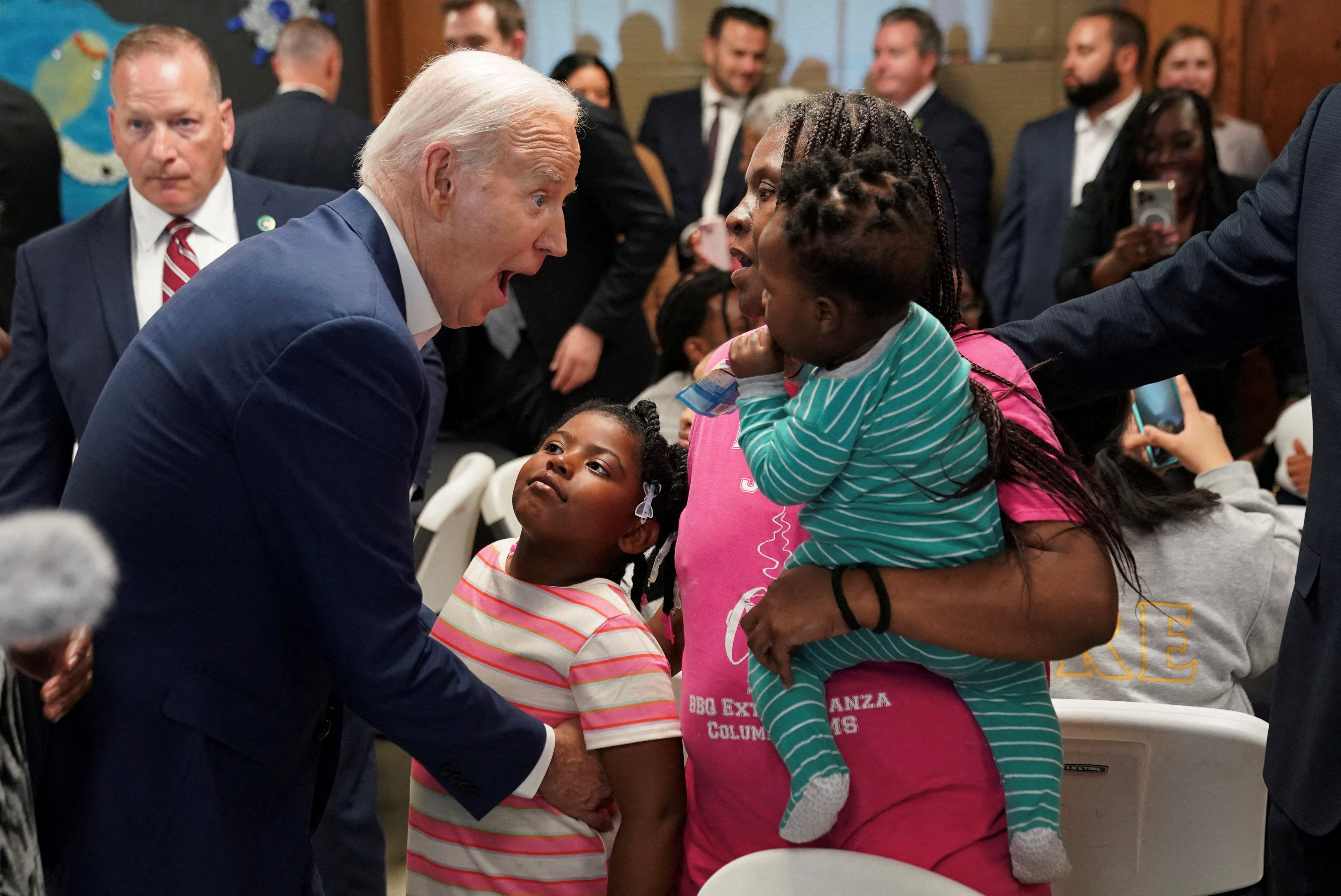 Biden holds a campaign event in Wisconsin