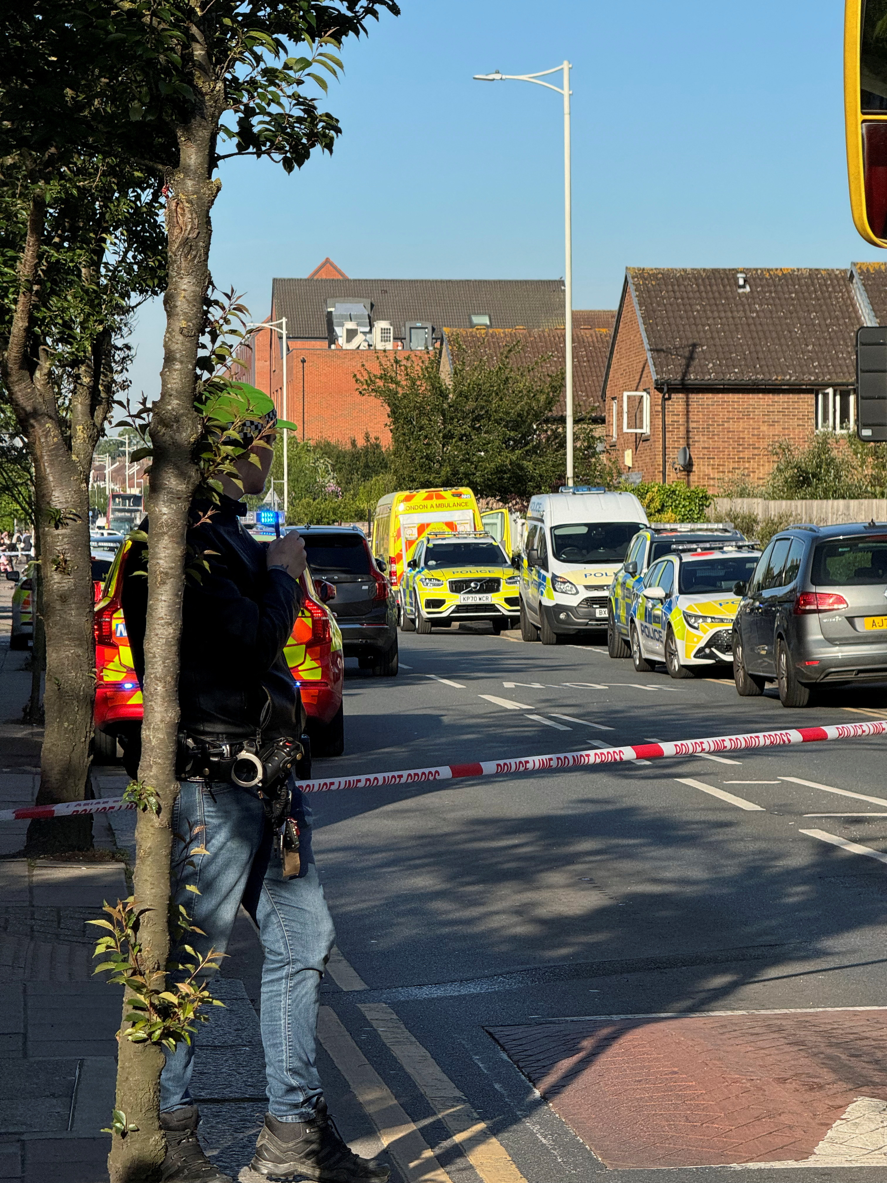 Stabbing incident in Ilford, London