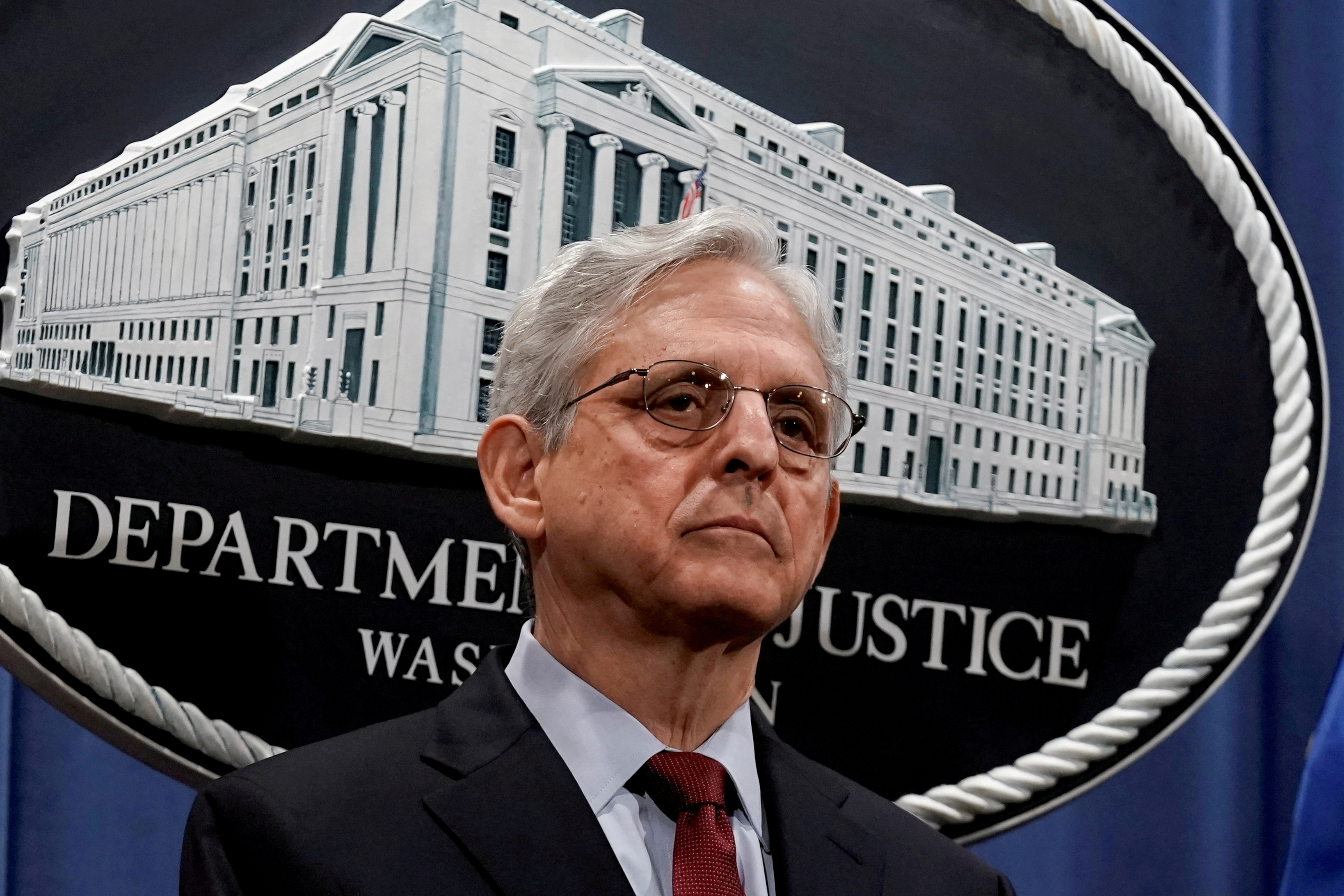U.S. Attorney General Merrick Garland announces that the Justice Department will file a lawsuit challenging a Georgia election law, in Washington