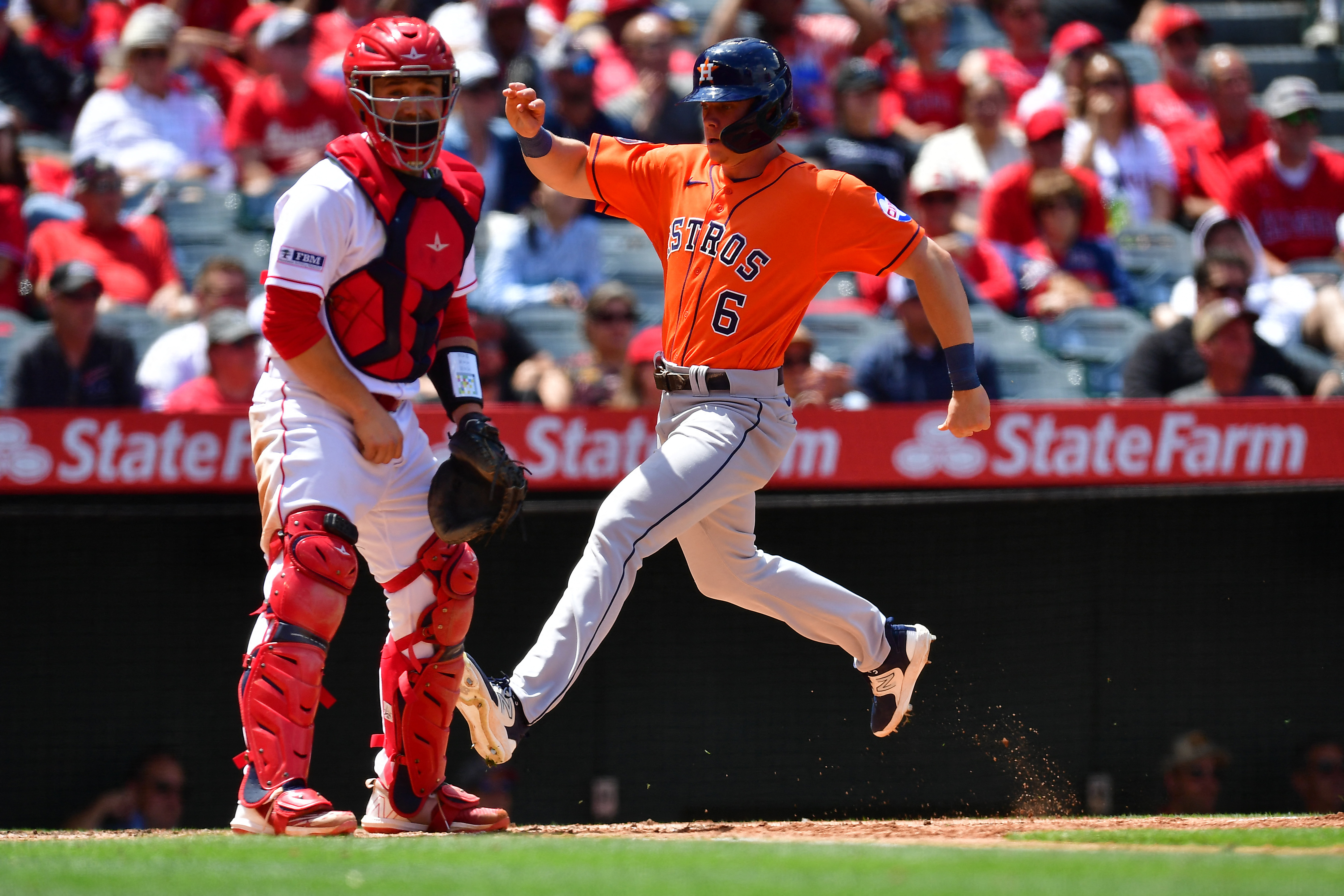 ANAHEIM, CA - MAY 09: Houston Astros shortstop Jeremy Pena (3