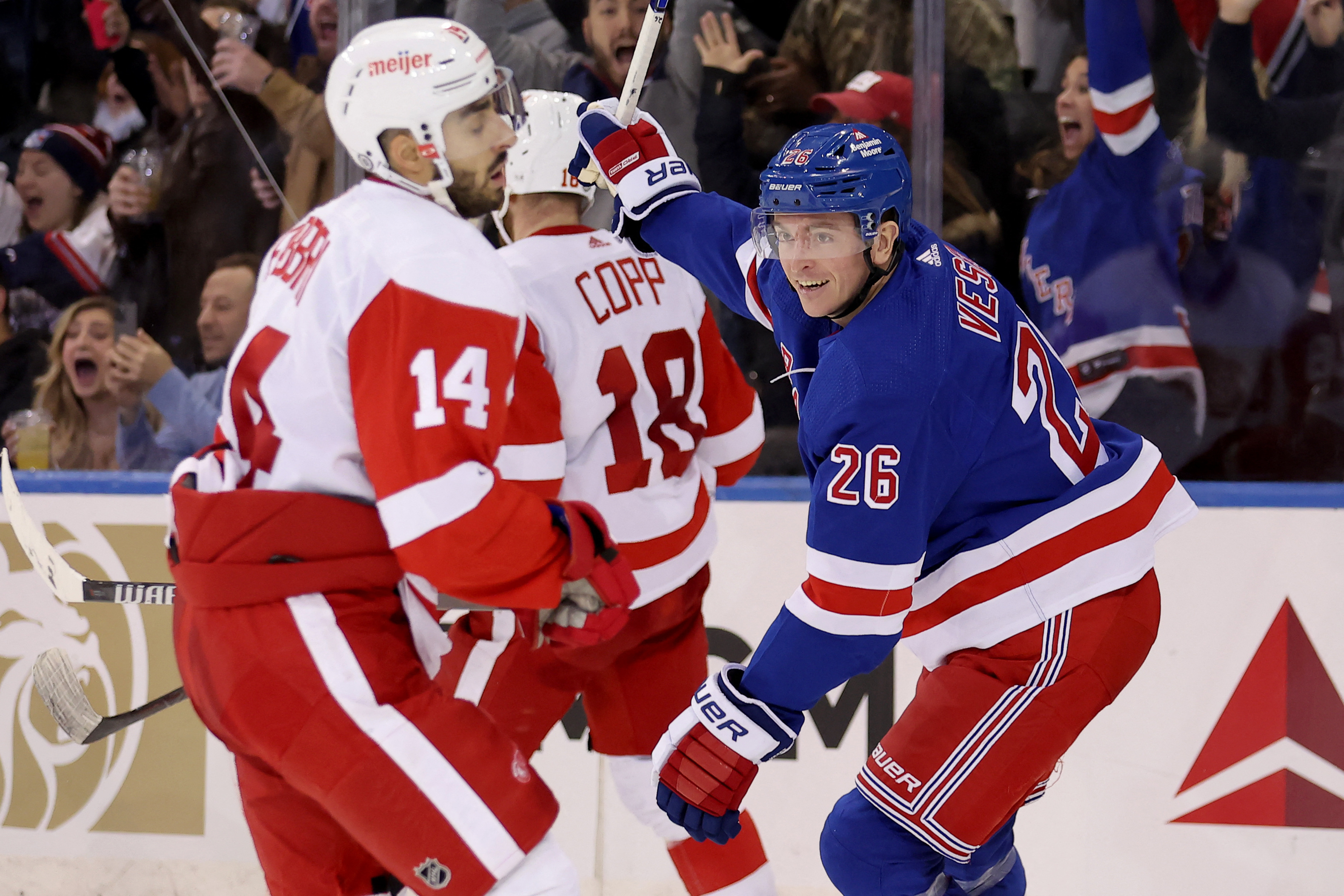 Rangers comeback late, beat Red Wings at home again Reuters