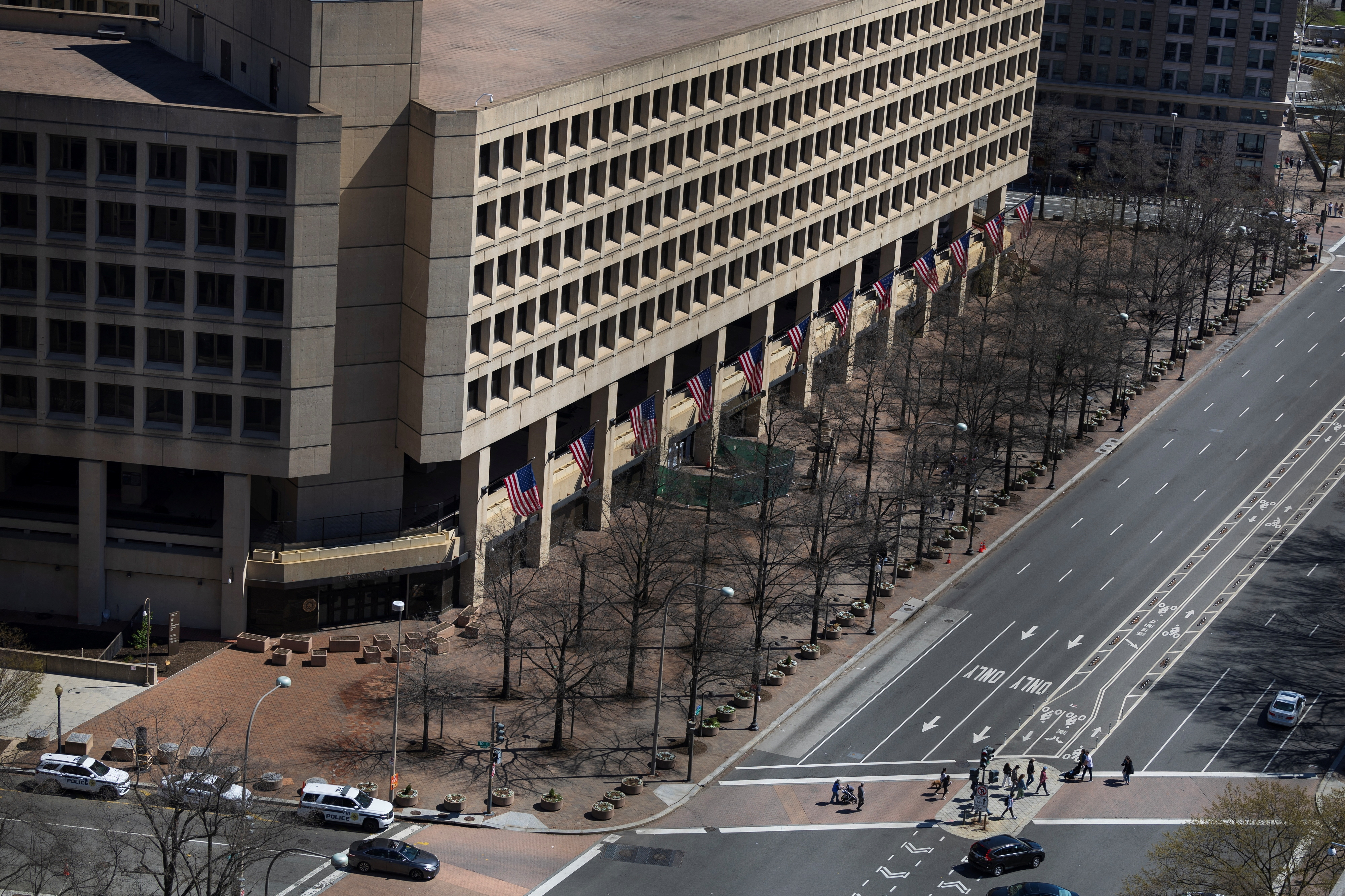 The Federal Bureau of Investigation Building during afternoon hours in Washington