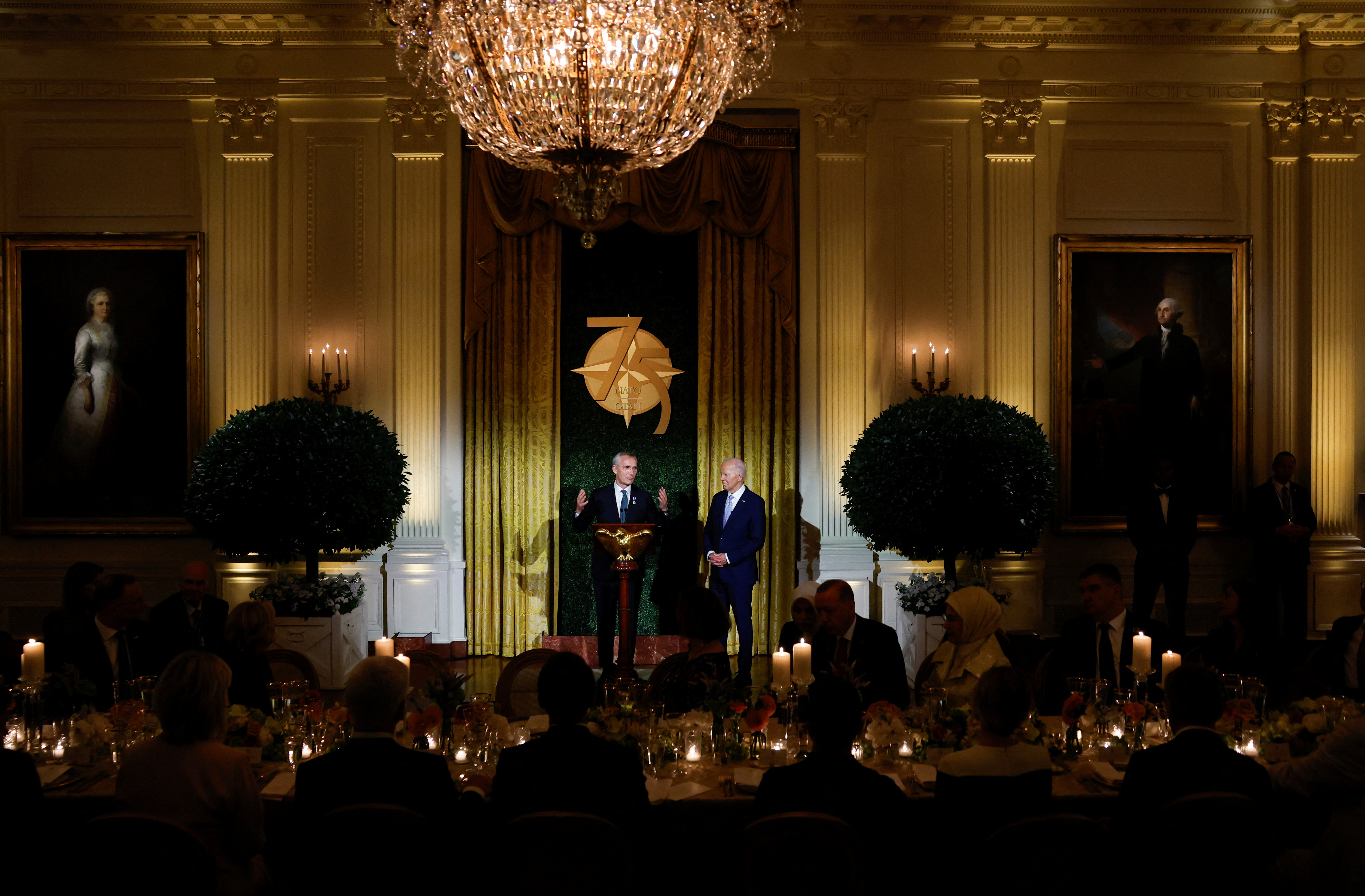 Dinner for NATO allies and partners during the NATO summit, in Washington