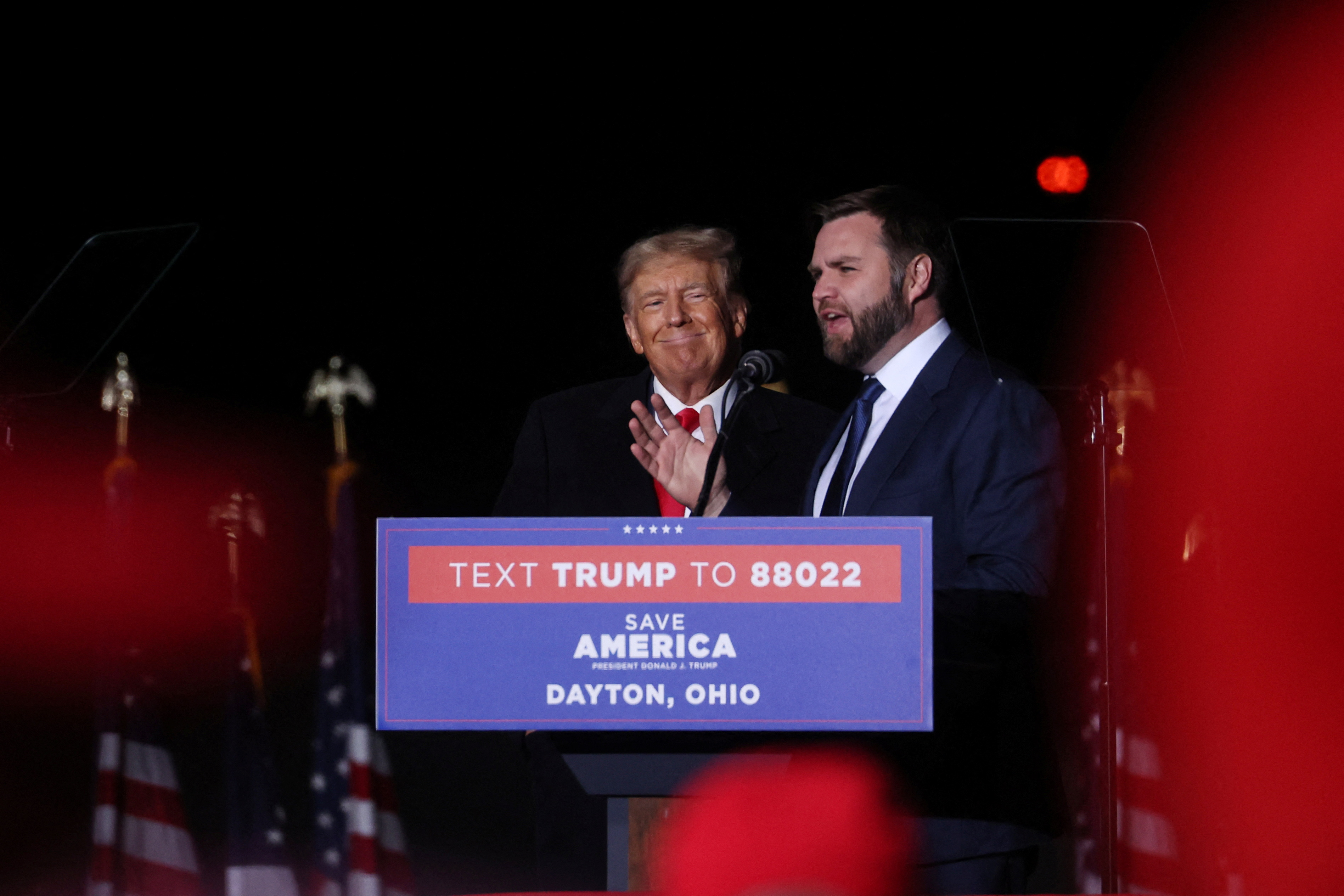 Pre-election rally held in support of Republican candidates in Dayton