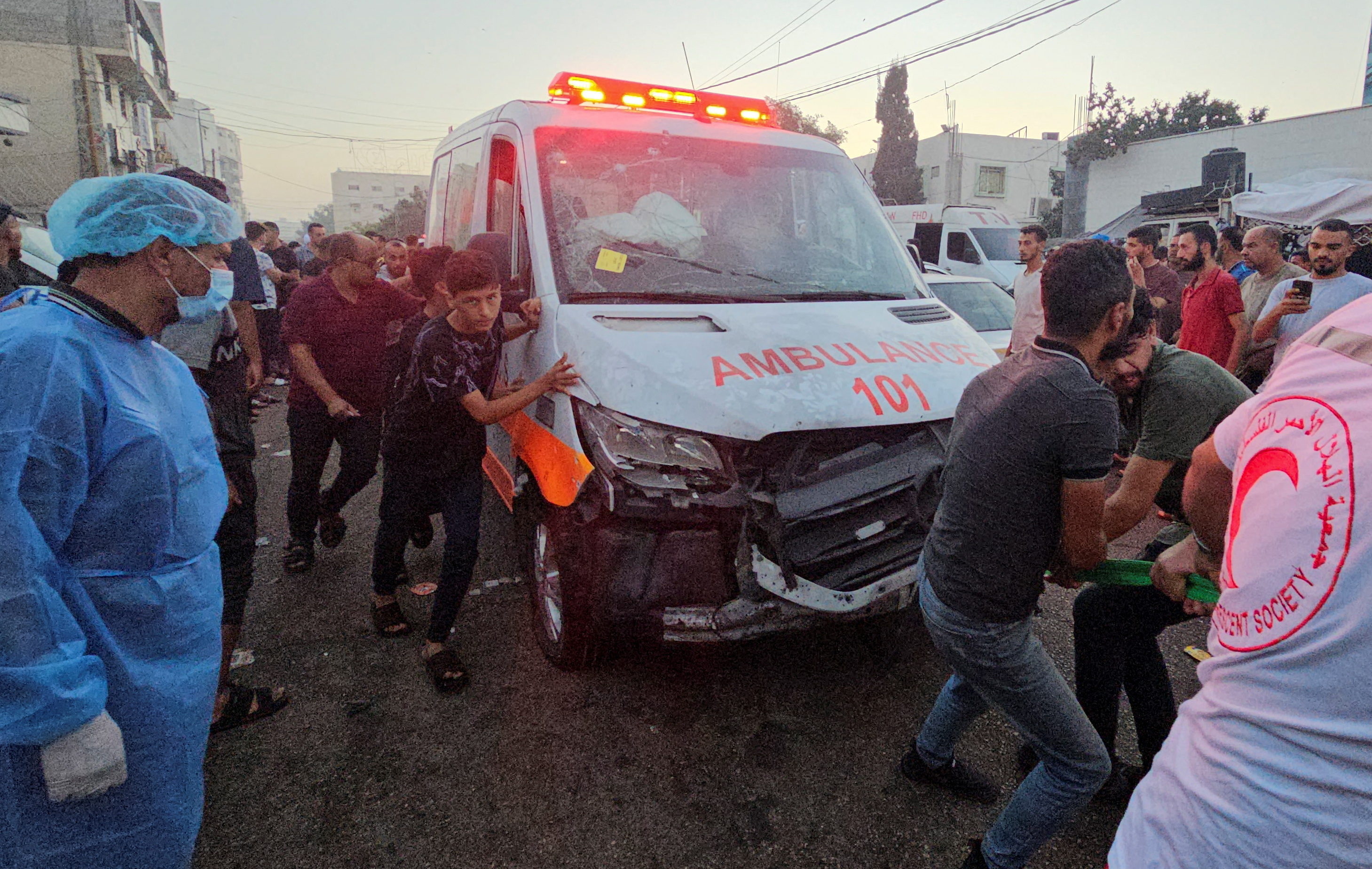Israel strikes ambulance near Gaza hospital, 15 reported killed | Reuters